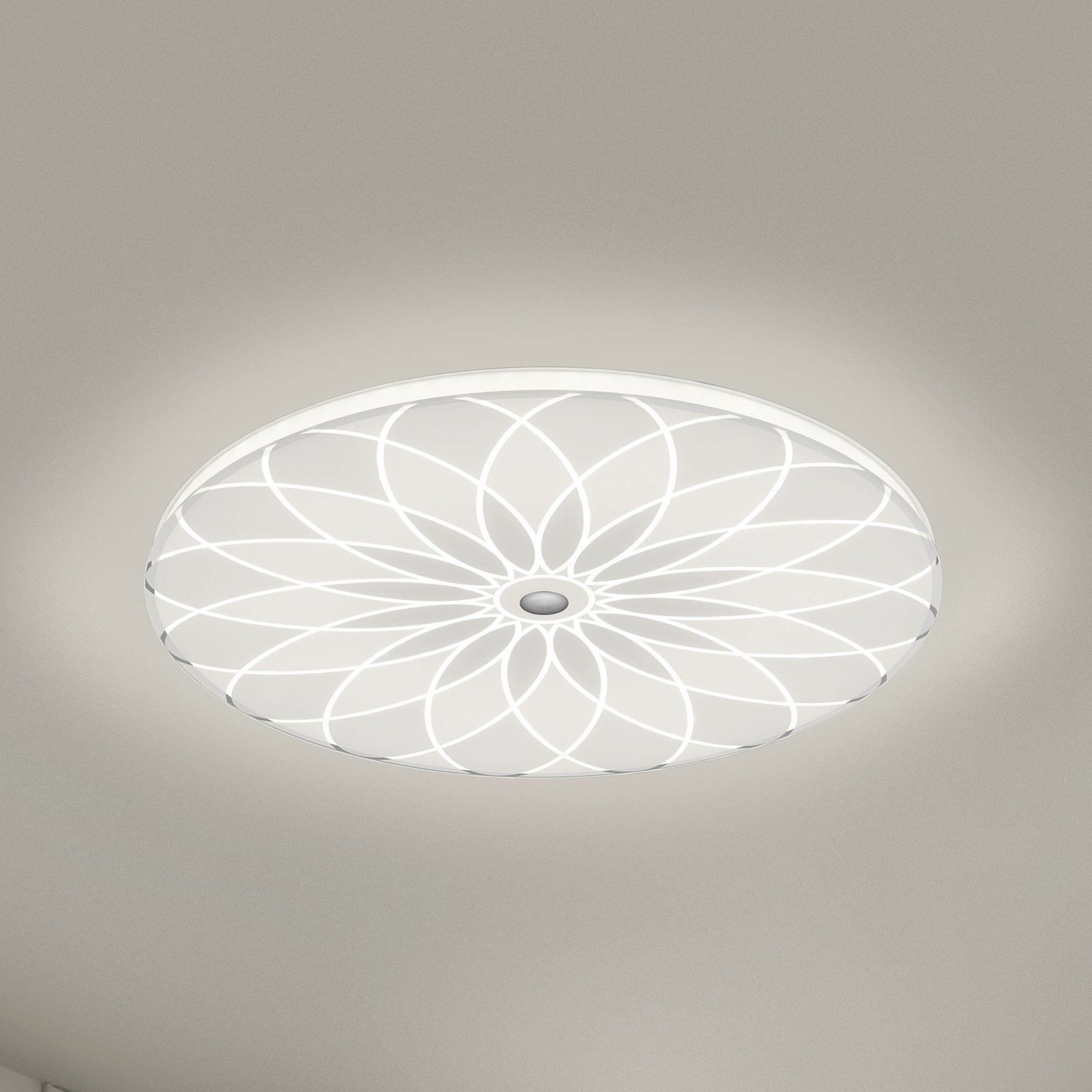 BANKAMP Mandala LED-taklampa blomma, Ø 42 cm
