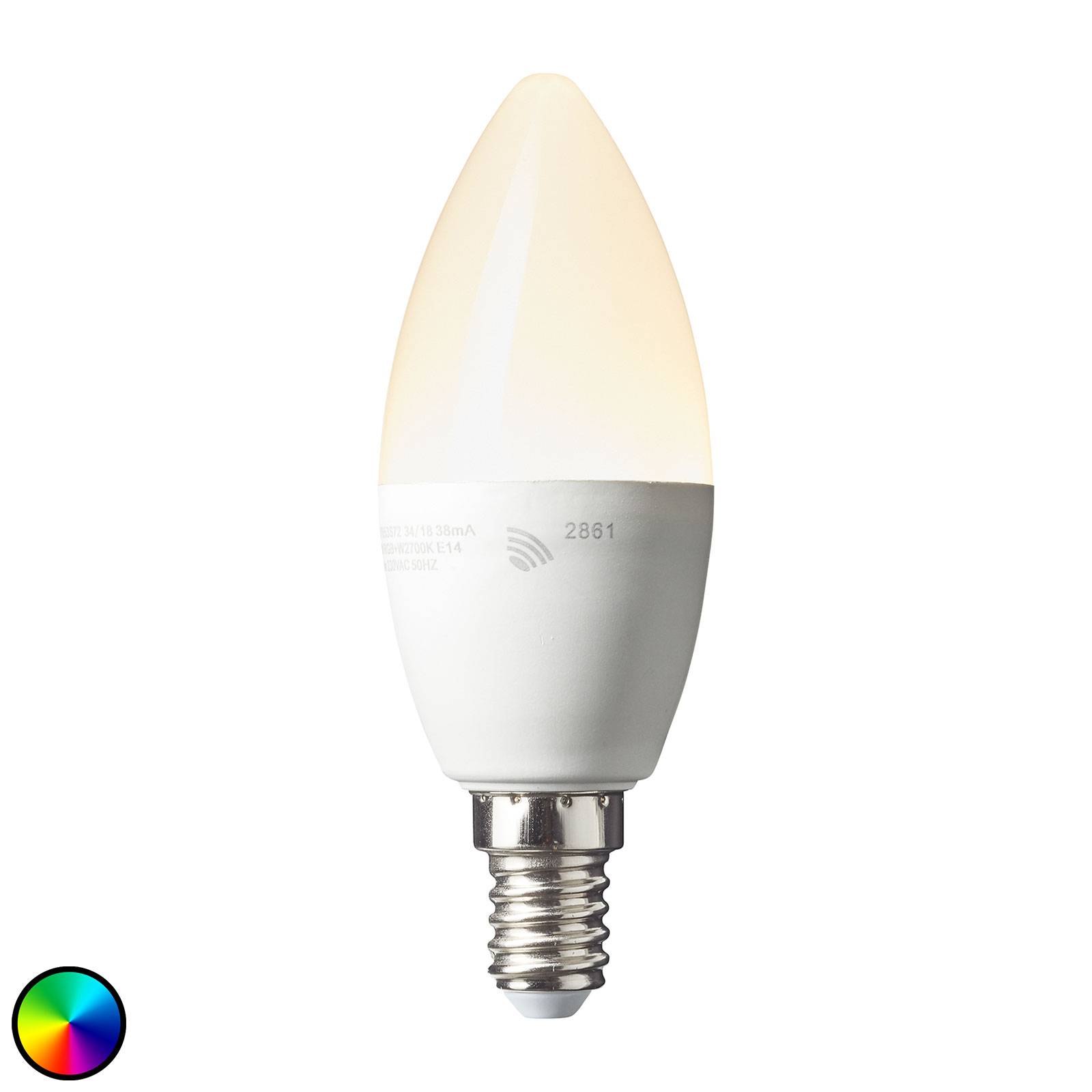 Smart-Tuya candle LED bulb E14 4.5 W RGBW