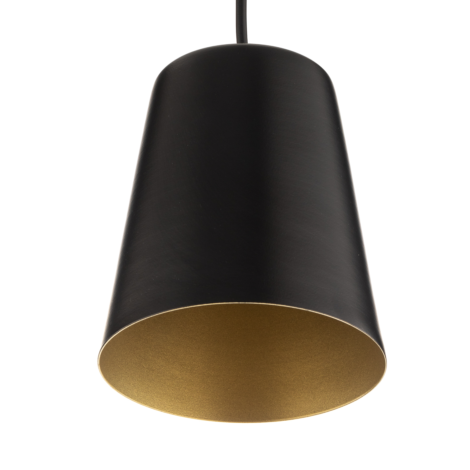 Link hanging light, 1-bulb, black