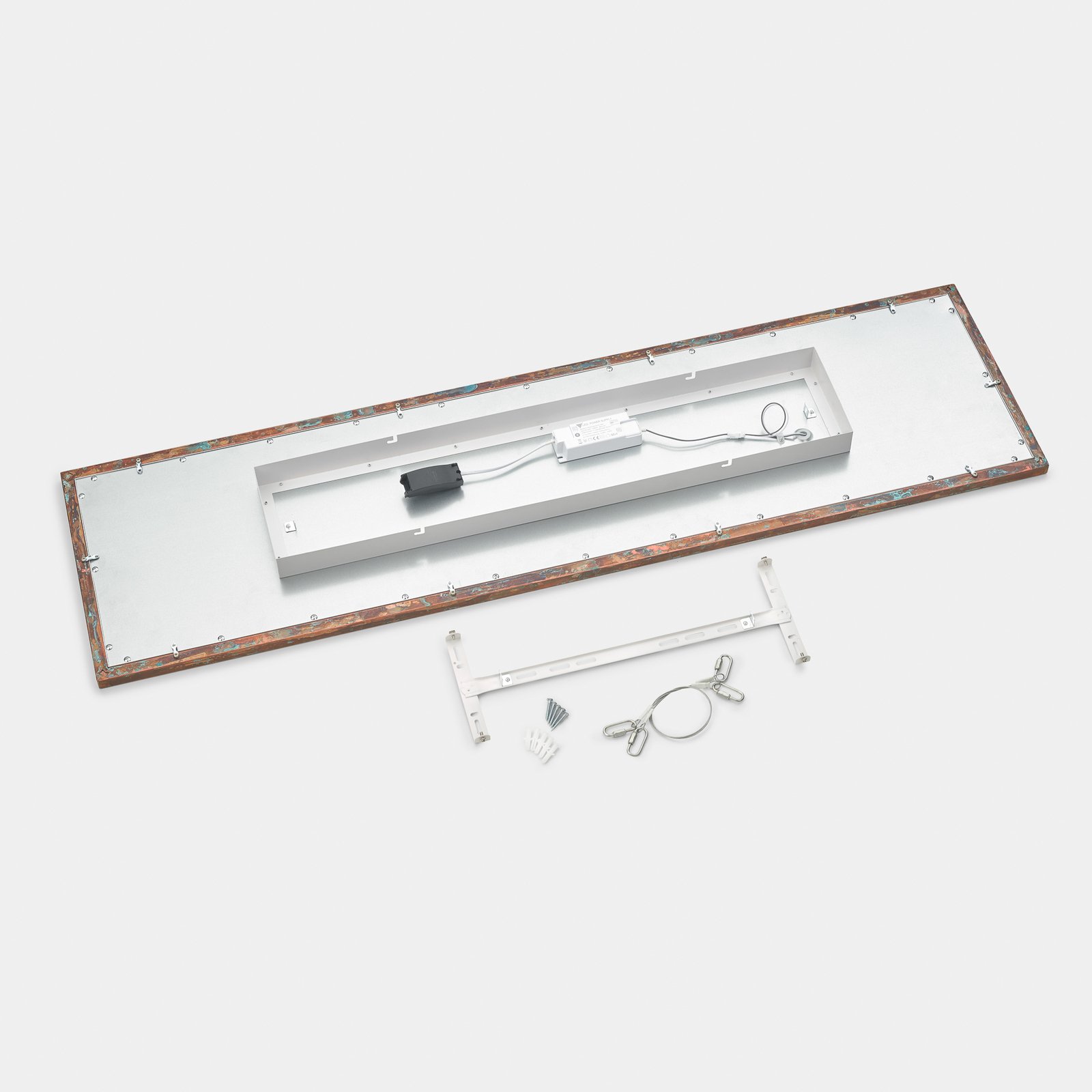 Quitani LED paneel Aurinor, koper, 125 cm