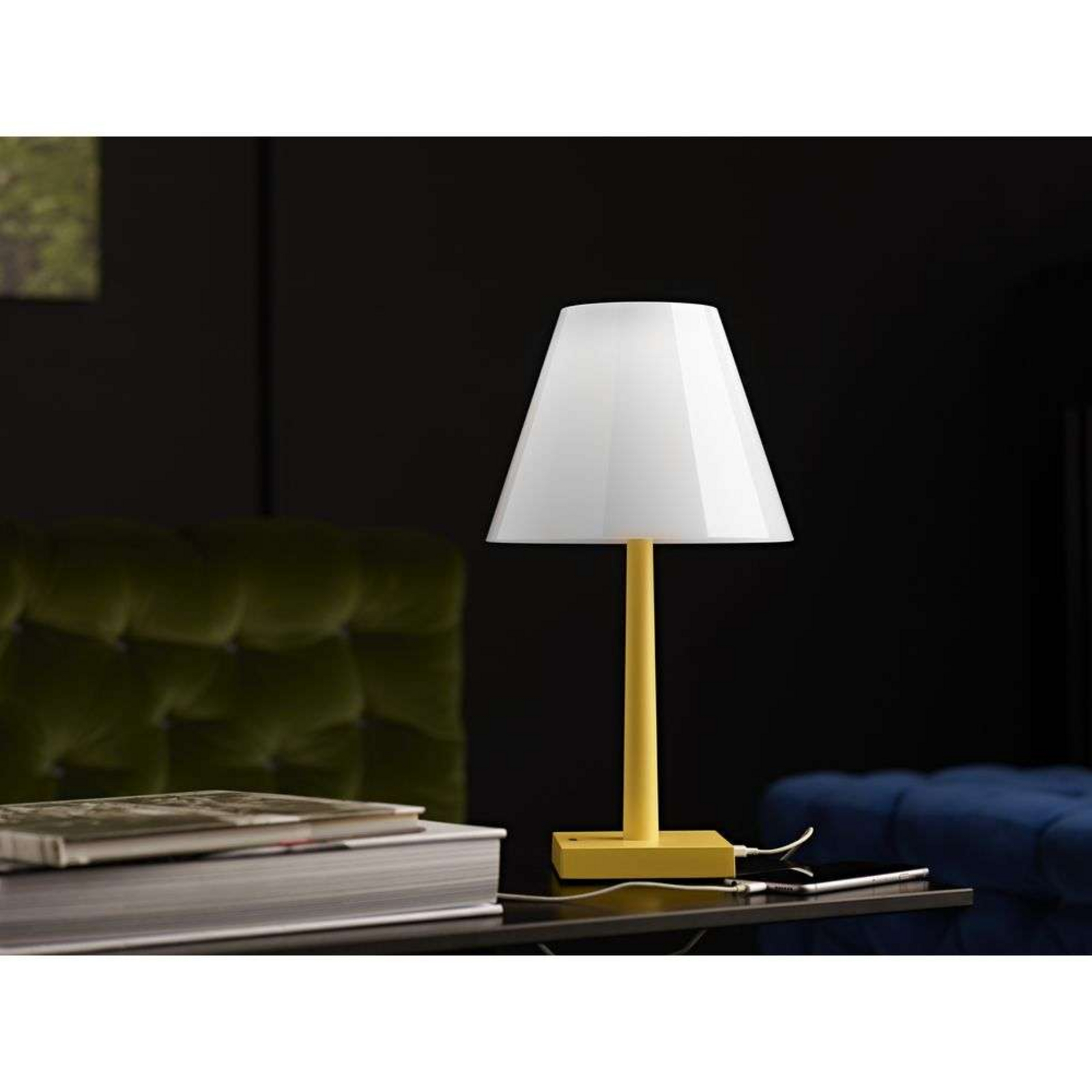 Dina+ Portable Table Lamp Matt White - Rotaliana