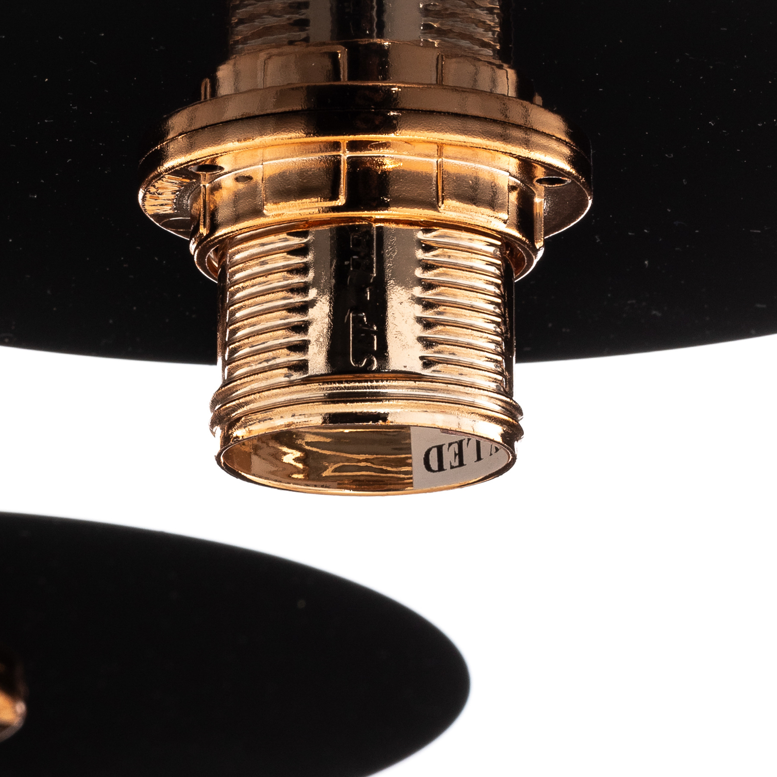 Pendant light Yorik, 5-bulb, black/copper