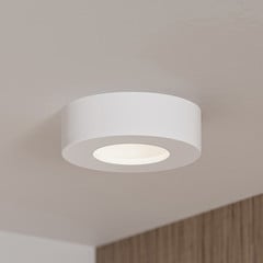 Prios LED-loftlampe Edwina, hvid, 12 cm, CCT, IP44