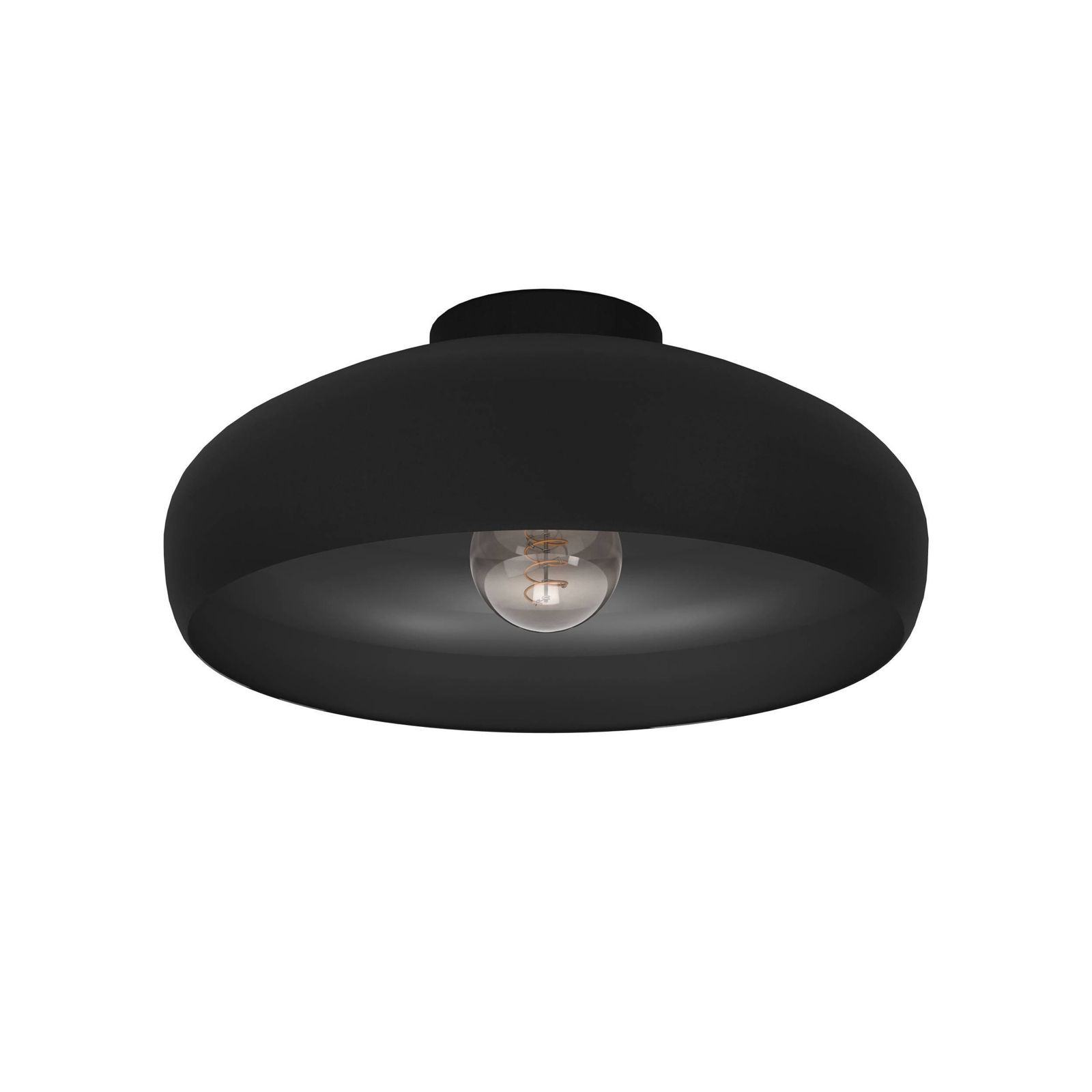 Mogano stropna svjetiljka, Ø 40 cm, crna, čelik