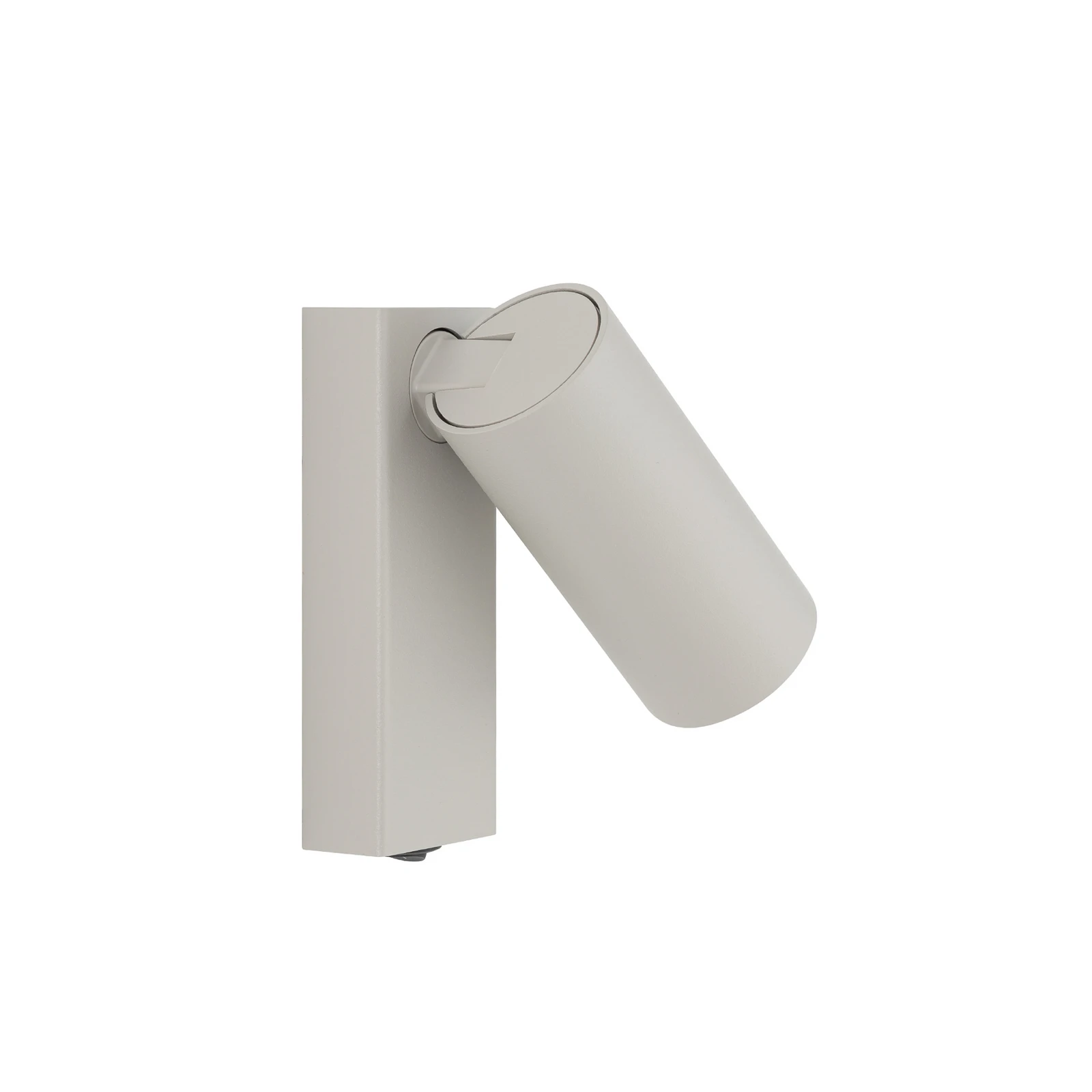 Wall spotlight FOURTY, light grey, height 17 cm, metal, GU10