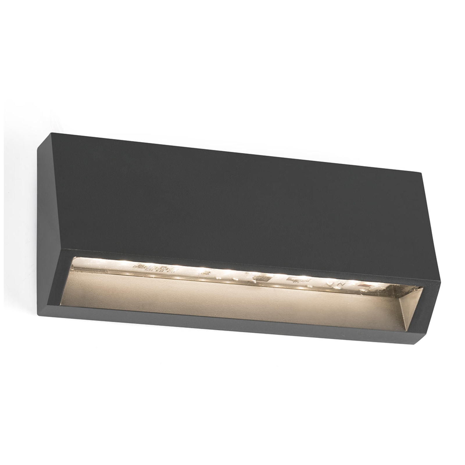 Angular LED outdoor wall light Must, 15.8 cm cm