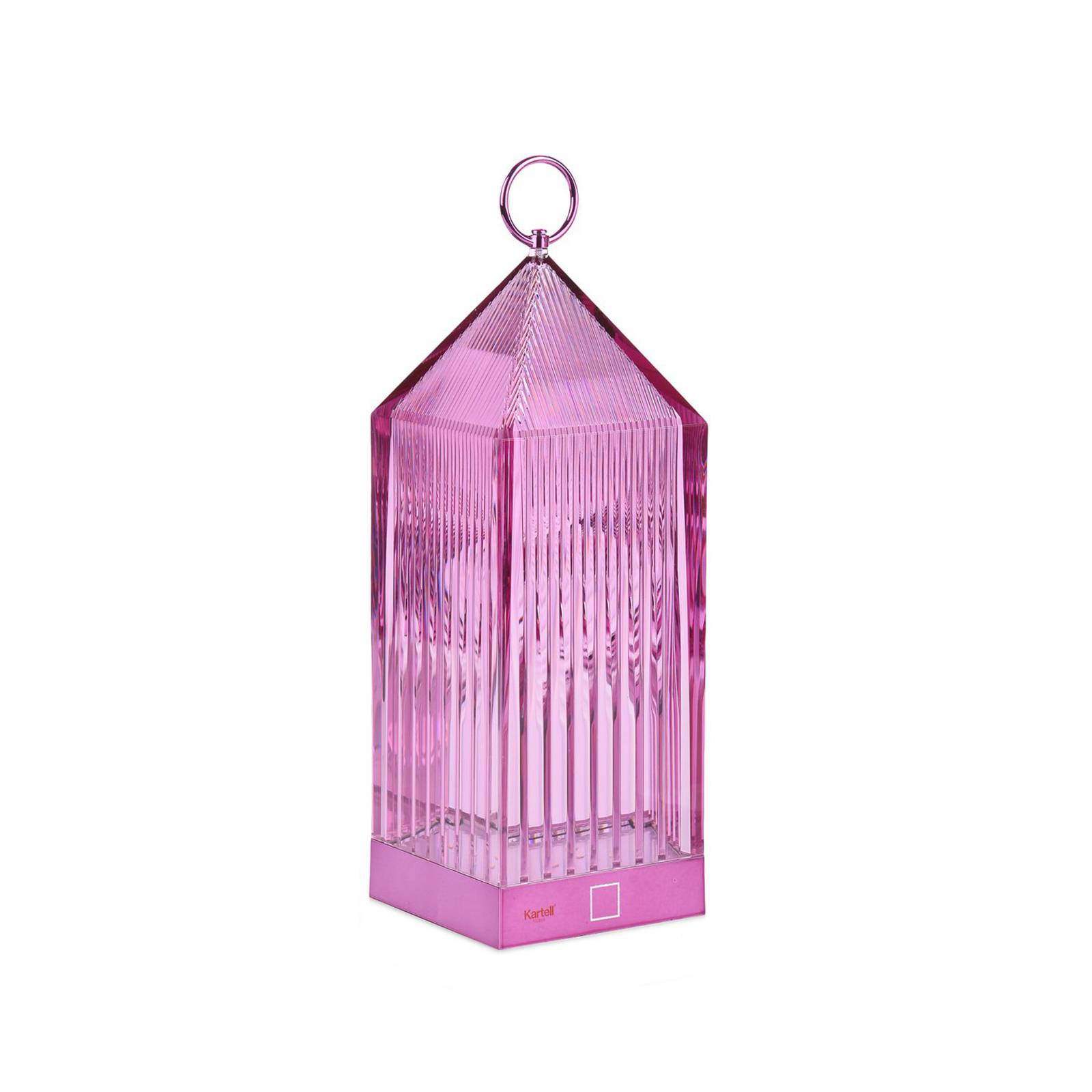 Kartell LED-Akku-Tischlampe Lantern, lila, recycelt, IP54 günstig online kaufen