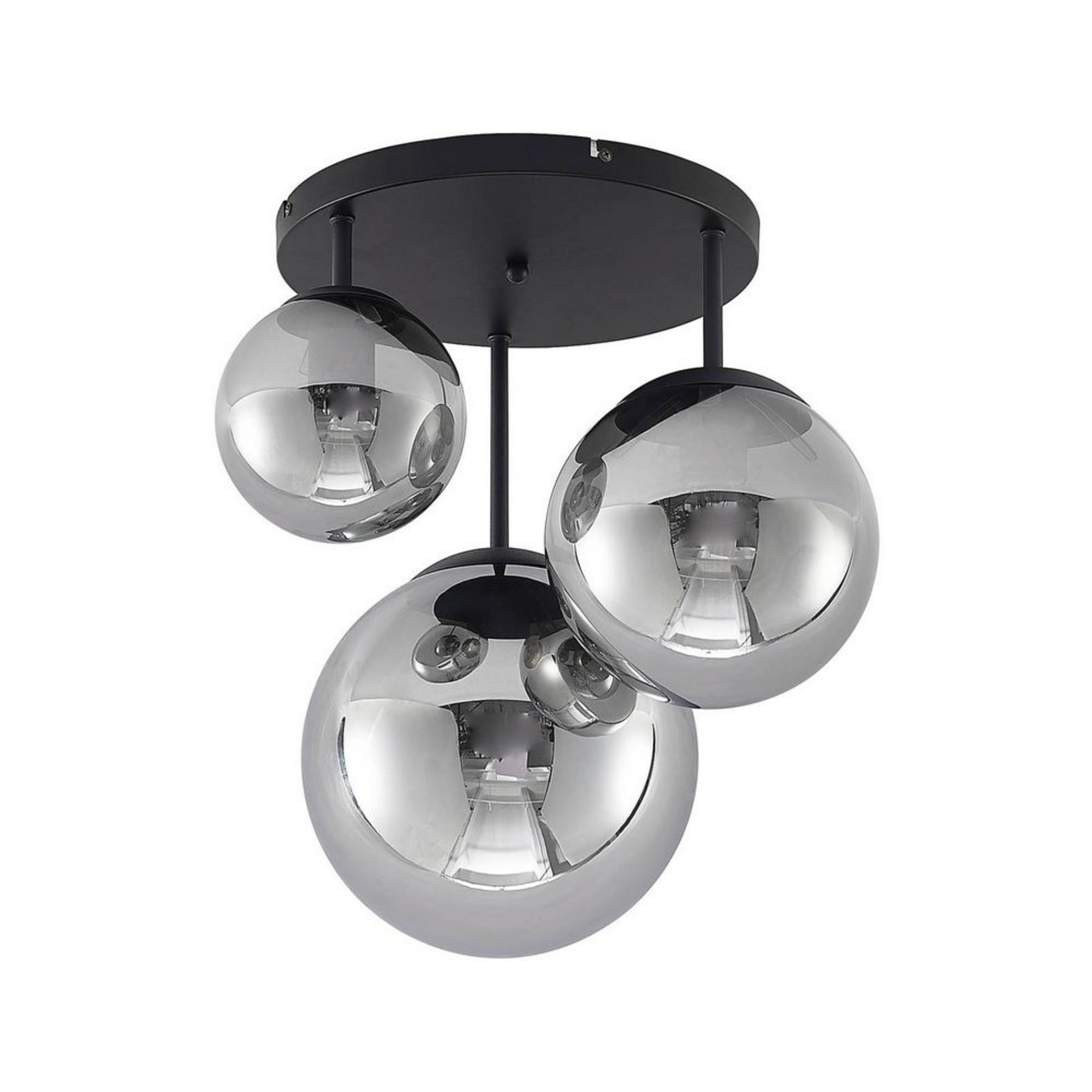 Teeja 3 Round Kattovalaisin Smoke - Lindby