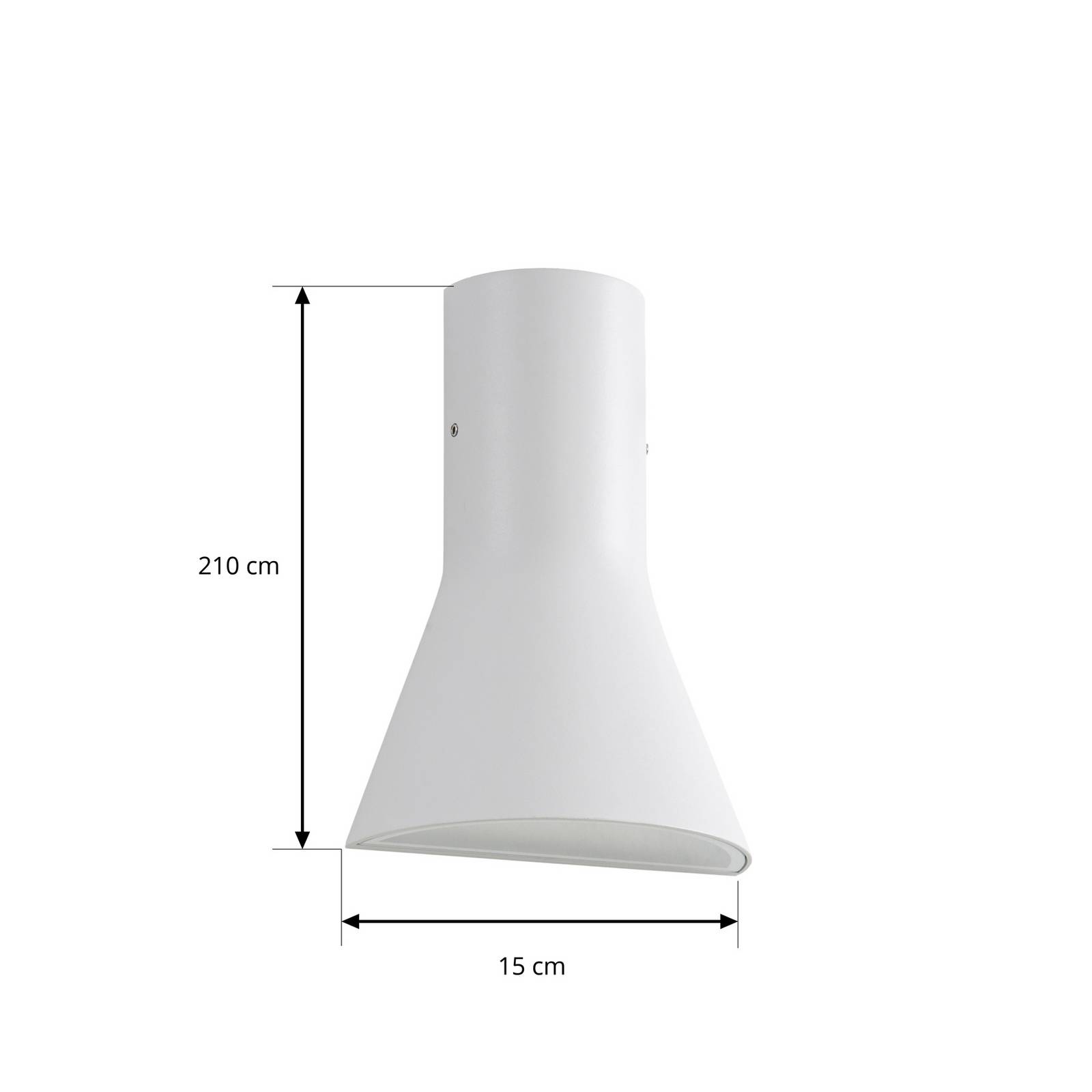 Kinkiet zewnętrzny LED Lucande Zephy, światło skierowane w górę/w dół,