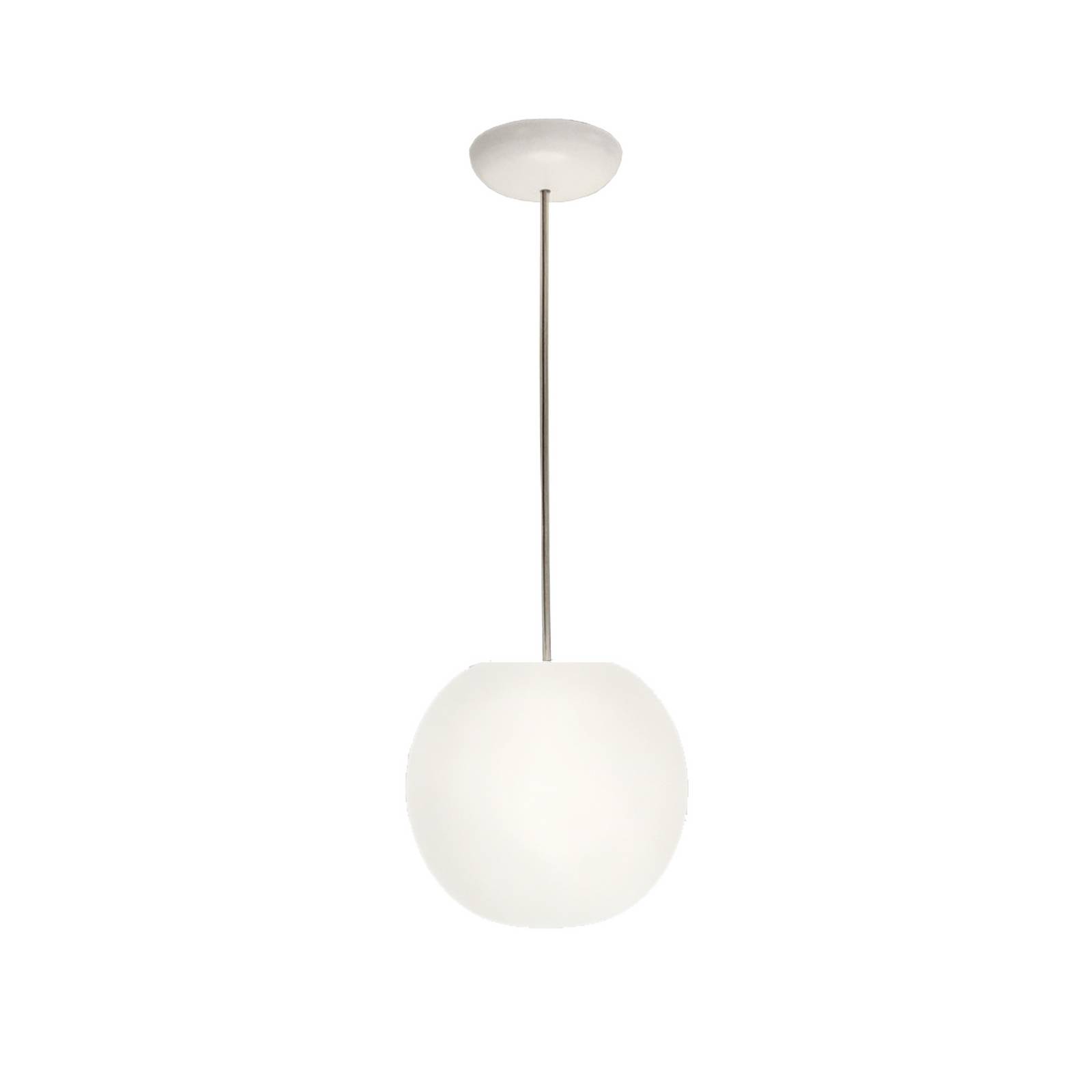 Casablanca Hängelampe Acai, weiß, Glas, Ø 21 cm, E27