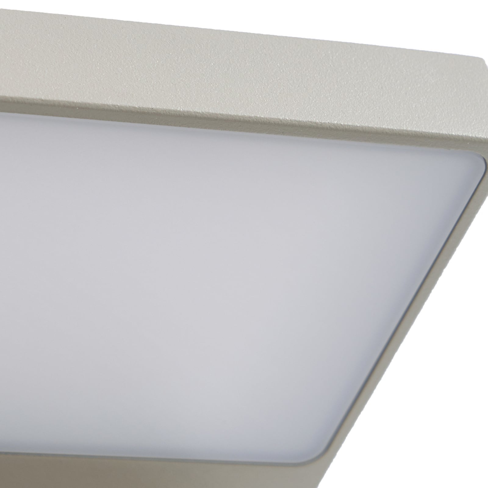 Lucande LED outdoor wall lamp Silvan, grey, sensor, IP54