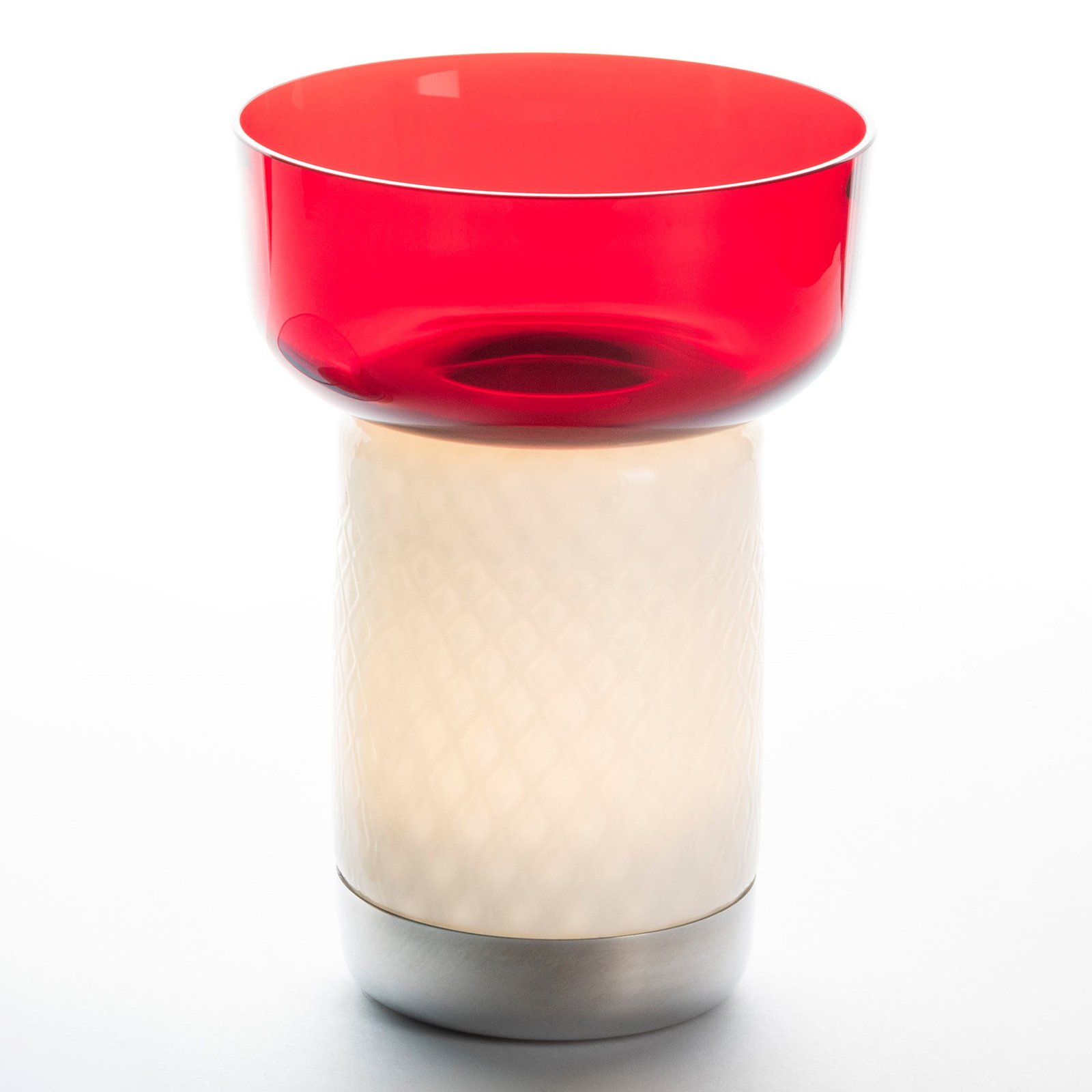 Artemide Bontà LED-bordslampa, röd bolle