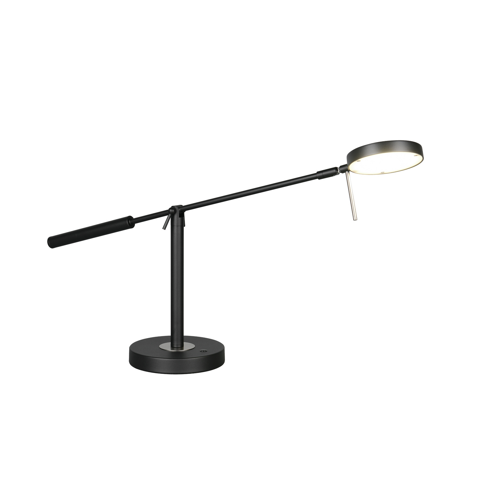 Monza LED stolna lampa, mat crna, visina 52 cm, metalna