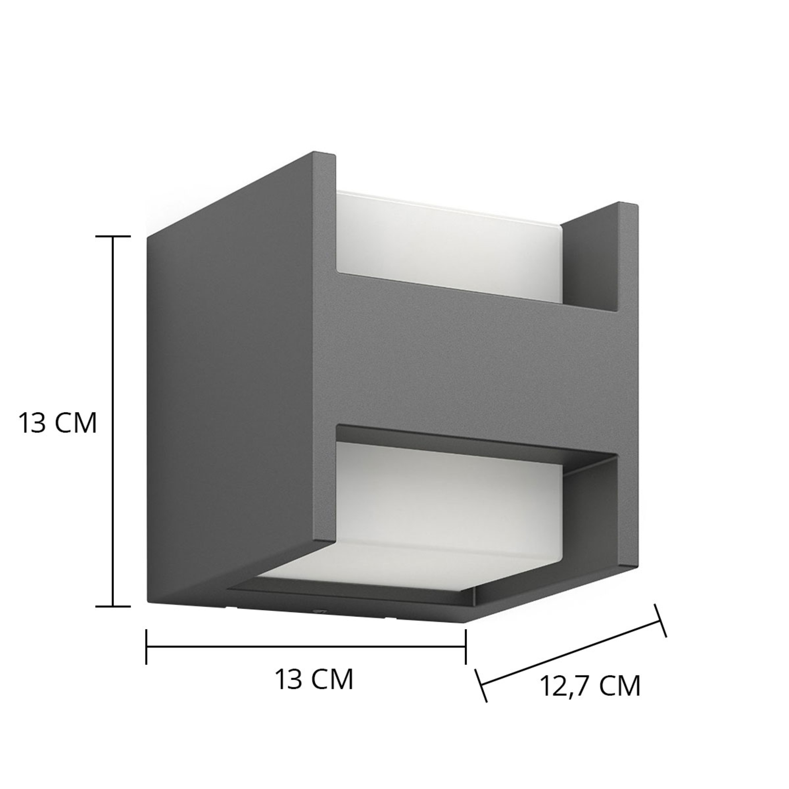 Philips LED vanjska zidna svjetiljka Arbour, 2 žarulje, 2700 K Philips LED vanjska zidna svjetiljka Arbour, 2 žarulje, 2700 K