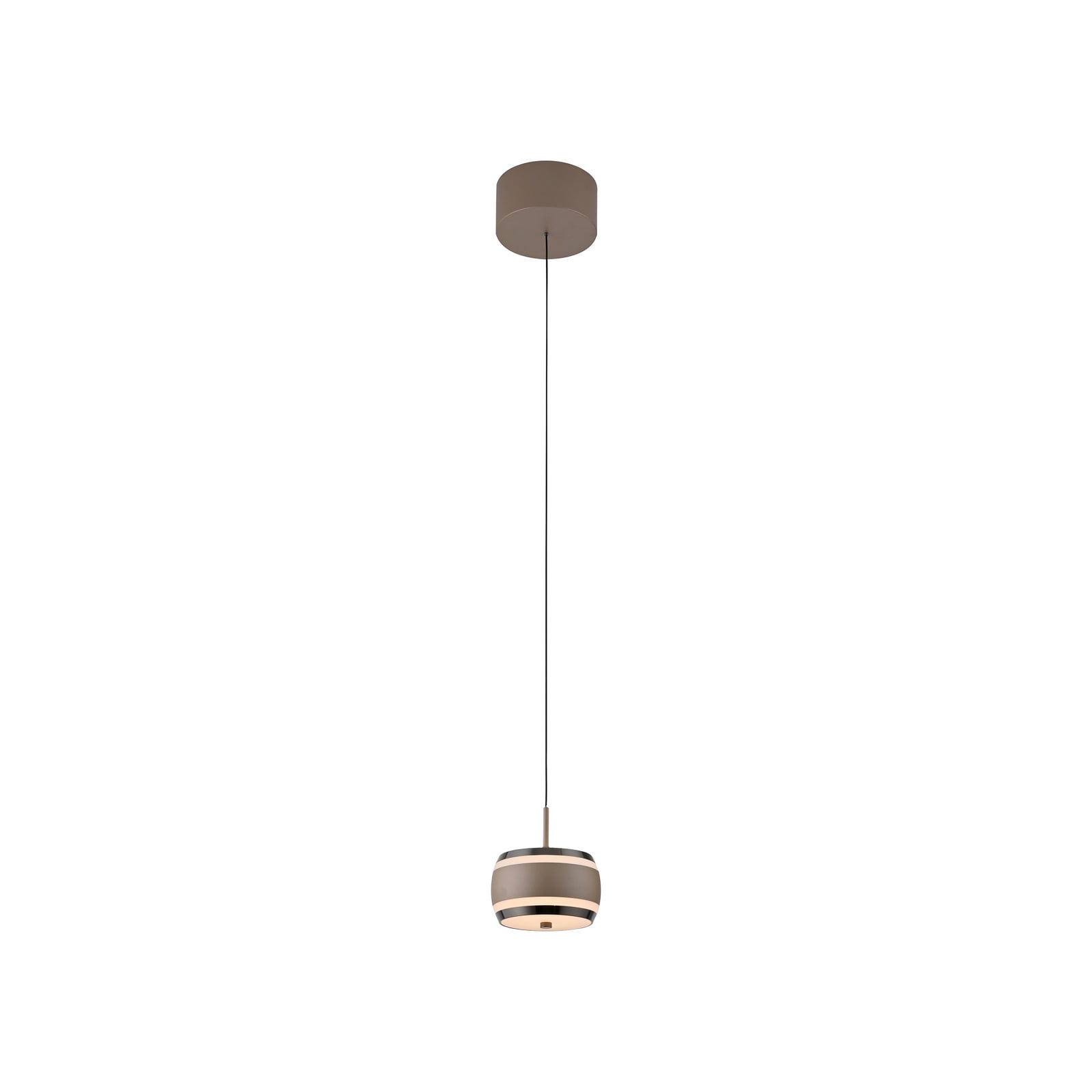LED-Hängelampe Falling Rings, bronze Ø 13 cm, CCT - PURE LED-Hängelampe Falling Rings, bronze Ø 13 cm, CCT - PURE
