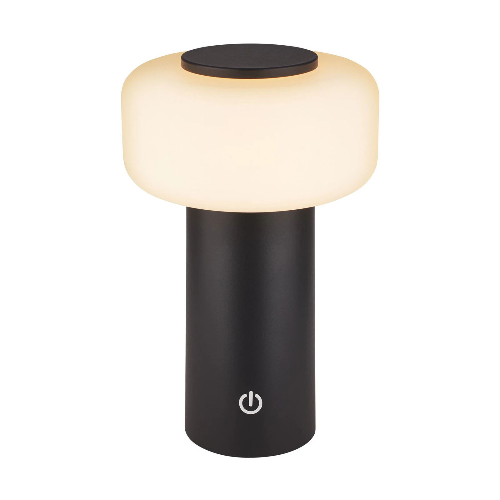 LED stolová lampa Juna, antracitová, IP44, stmievateľná, 20 cm