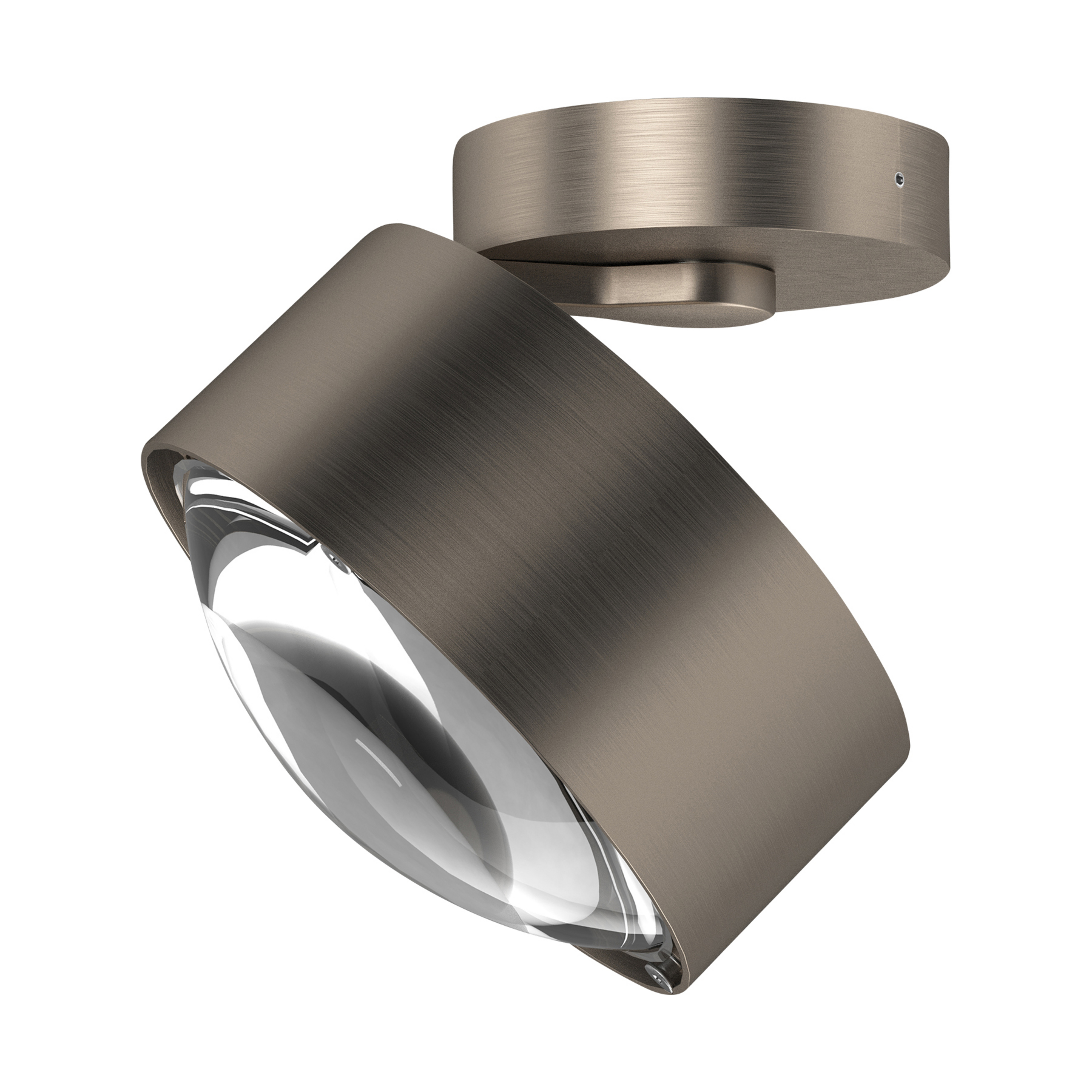 Projetor Puk Maxx Move G9, lente clara, níquel mate