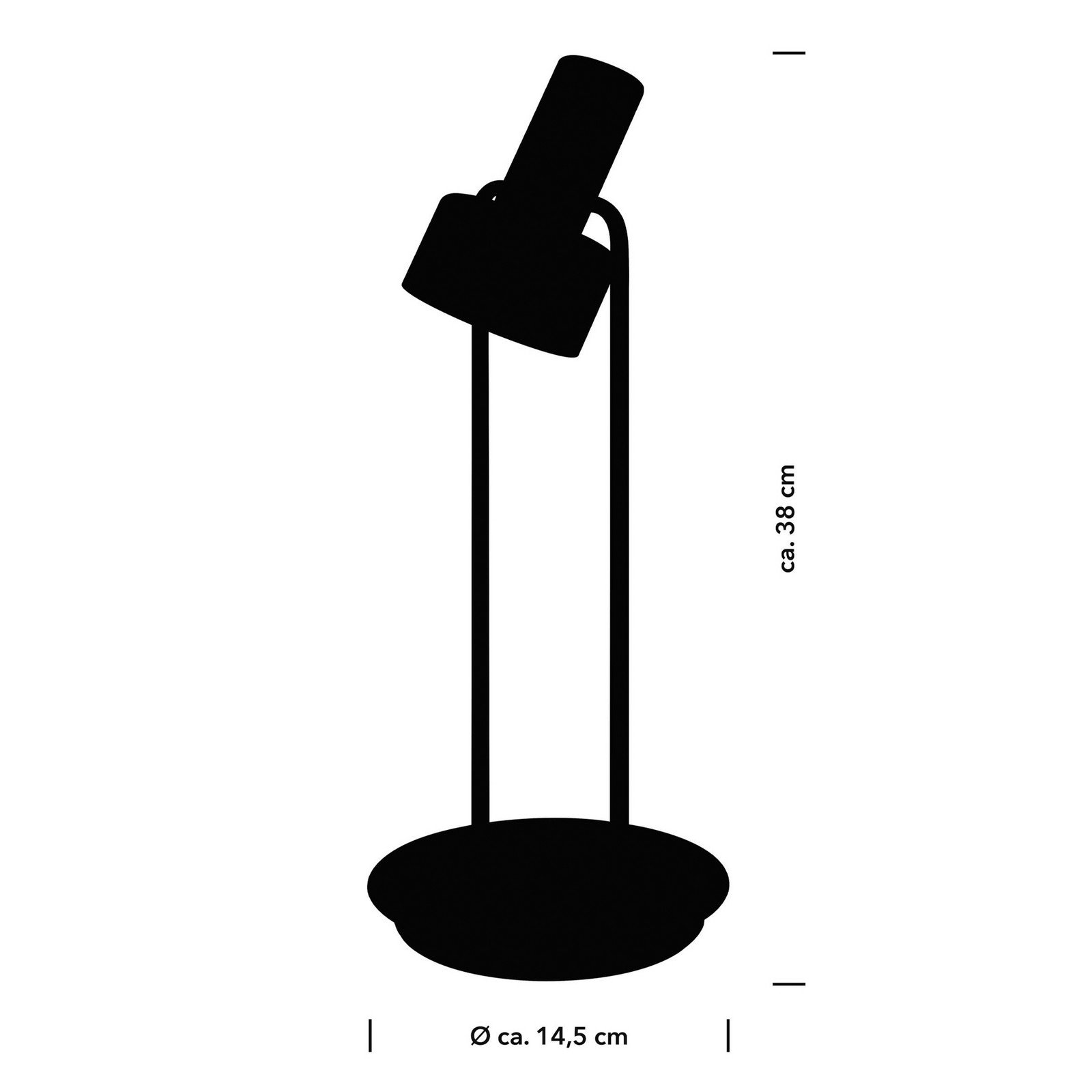 HELL Banji LED lampă de masă negru înălțime 37 cm touch dimmer - Camera de zi / sufragerie - Viața tânără - Metal