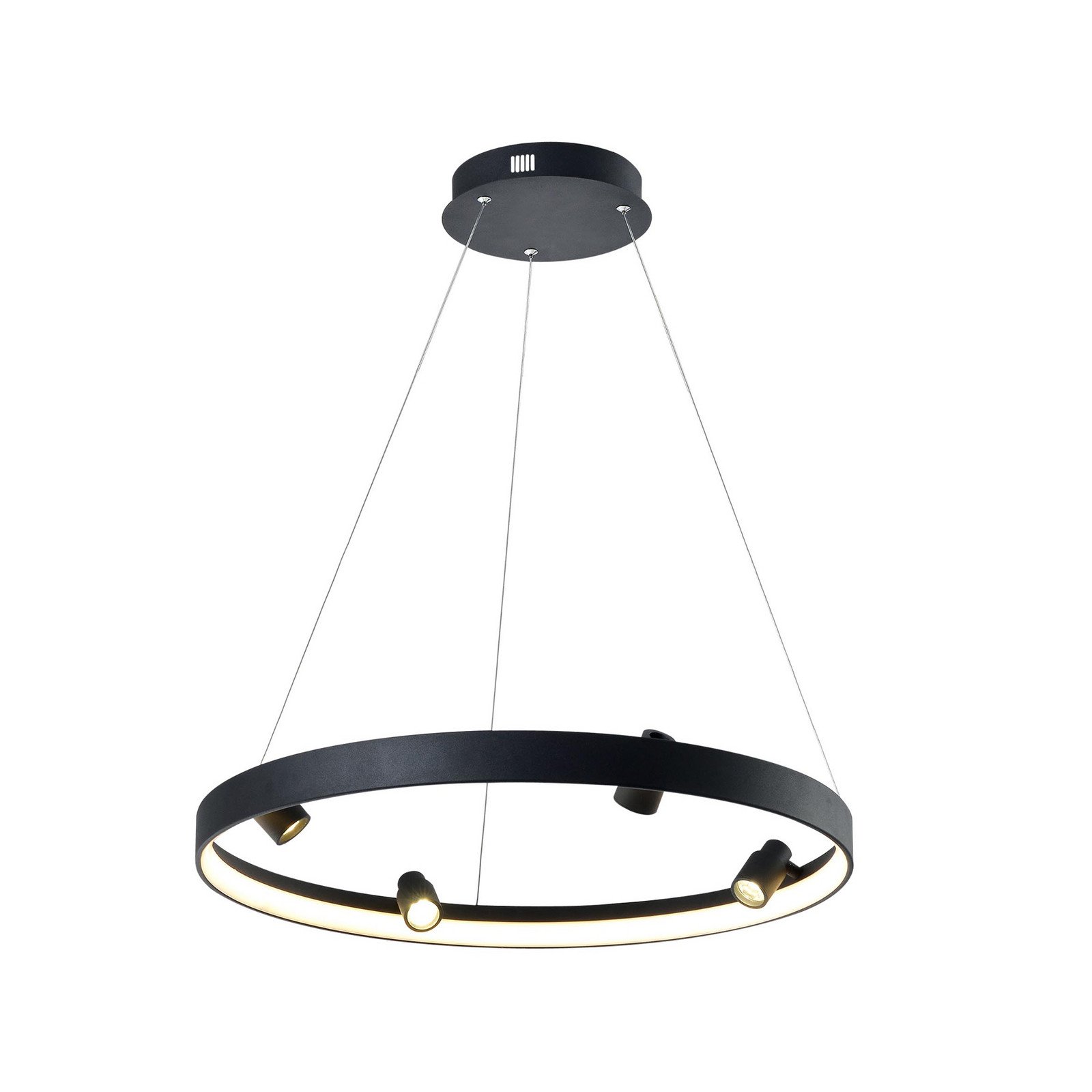 Denis LED suspendat circular cu patru spoturi luminoase