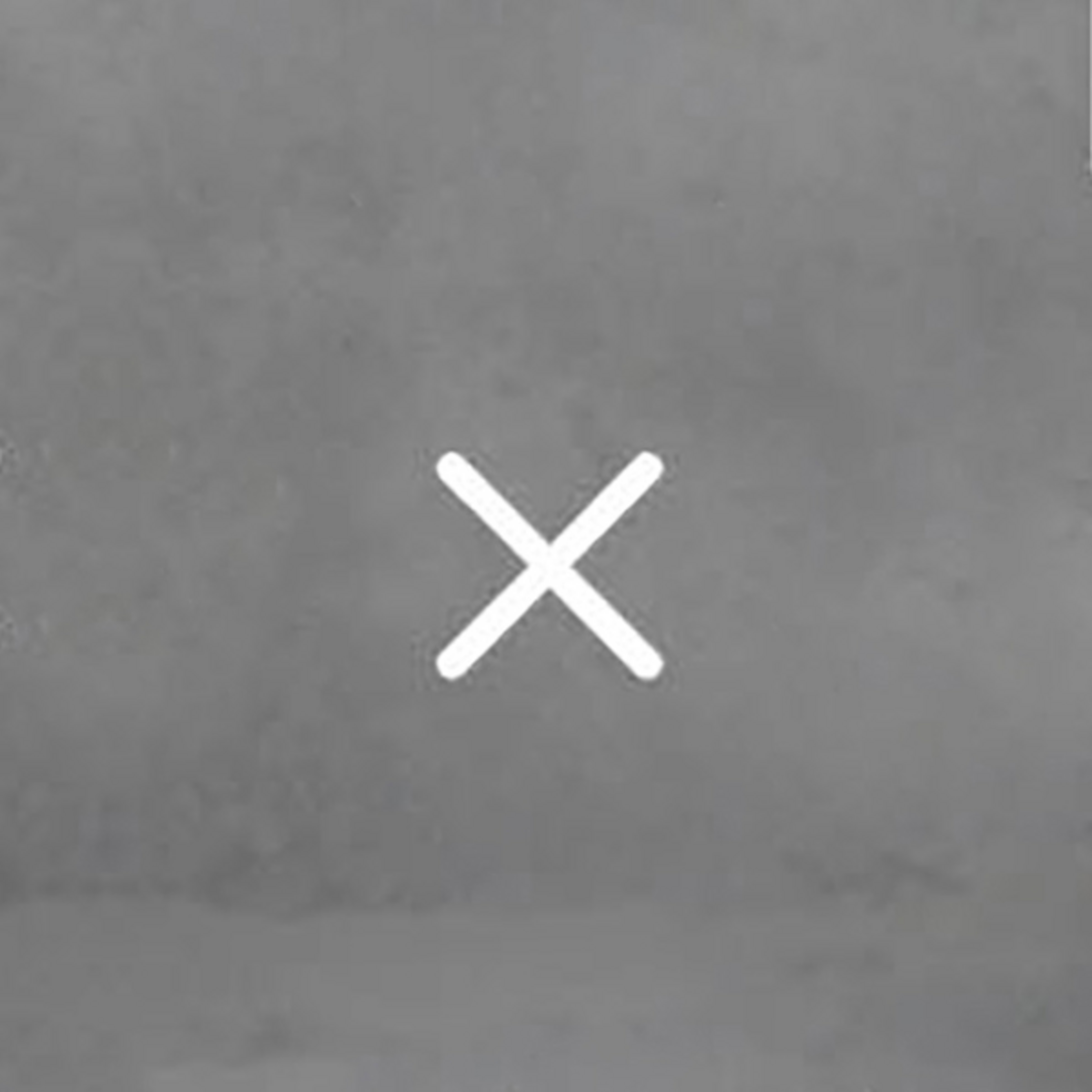 Artemide Alfabeto de luz de parede letra pequena x