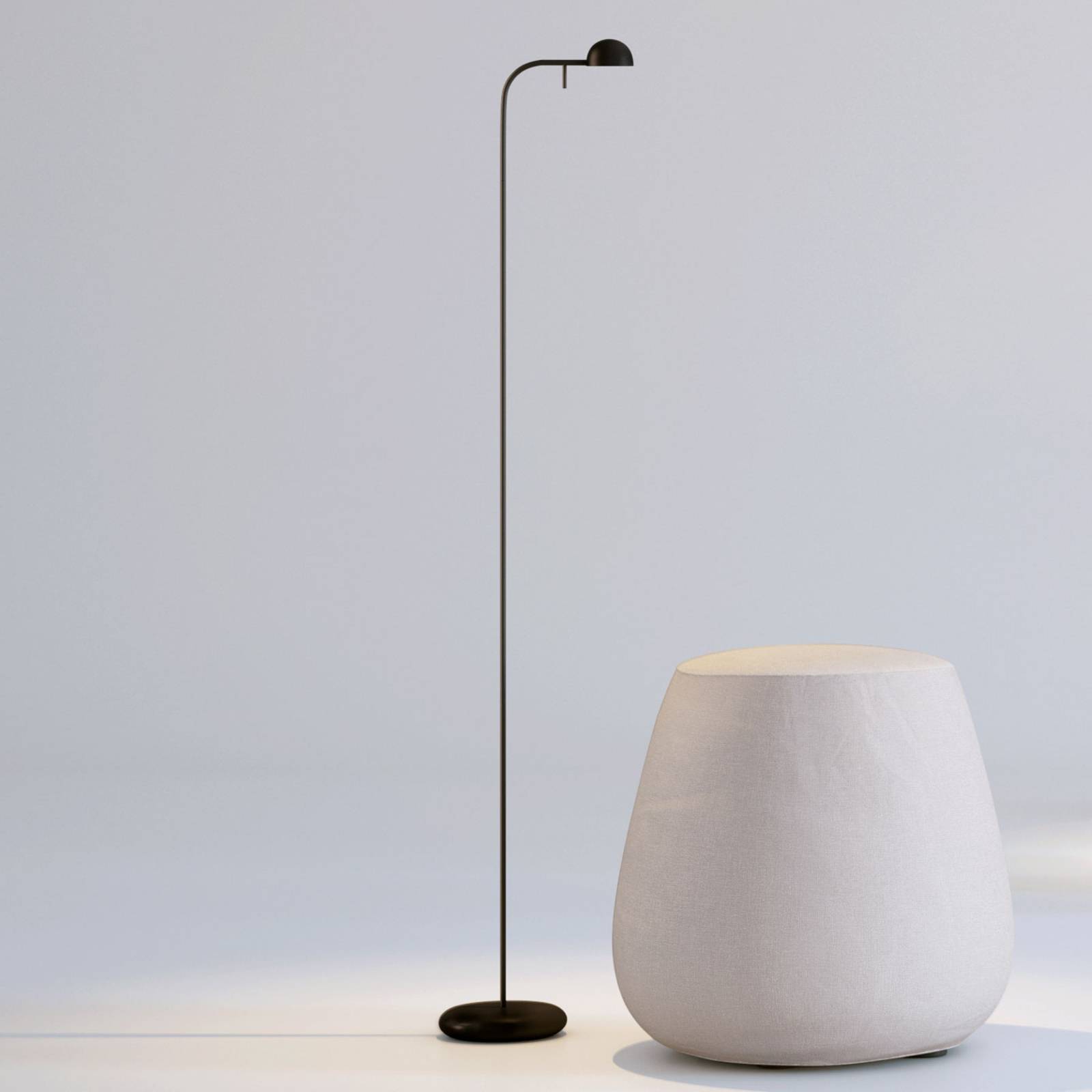 Vibia Pin 1660 lampa stojąca LED 125 cm czarna