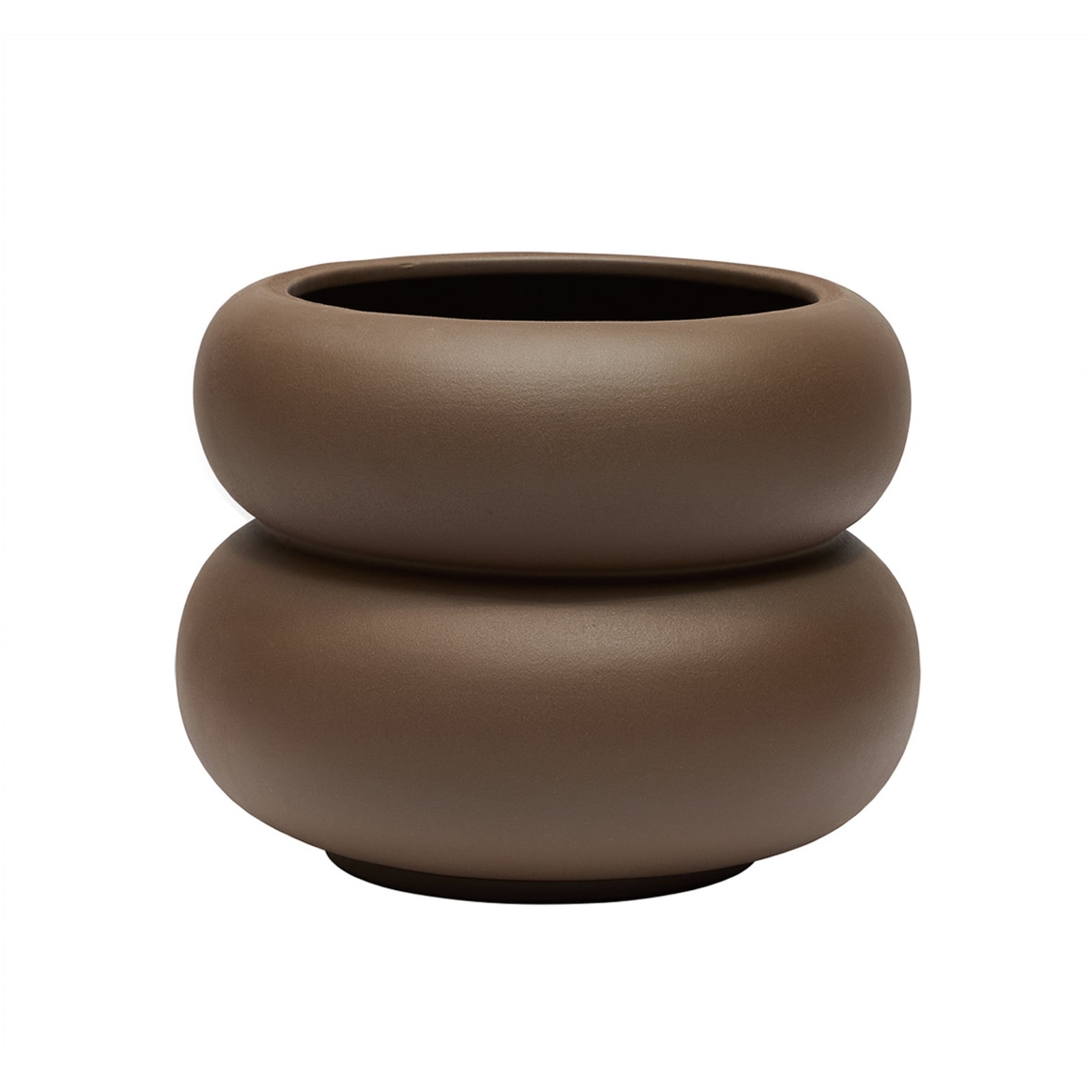 Pot de fleurs Kupla, marron, hauteur 25 cm - OYOY Living Design