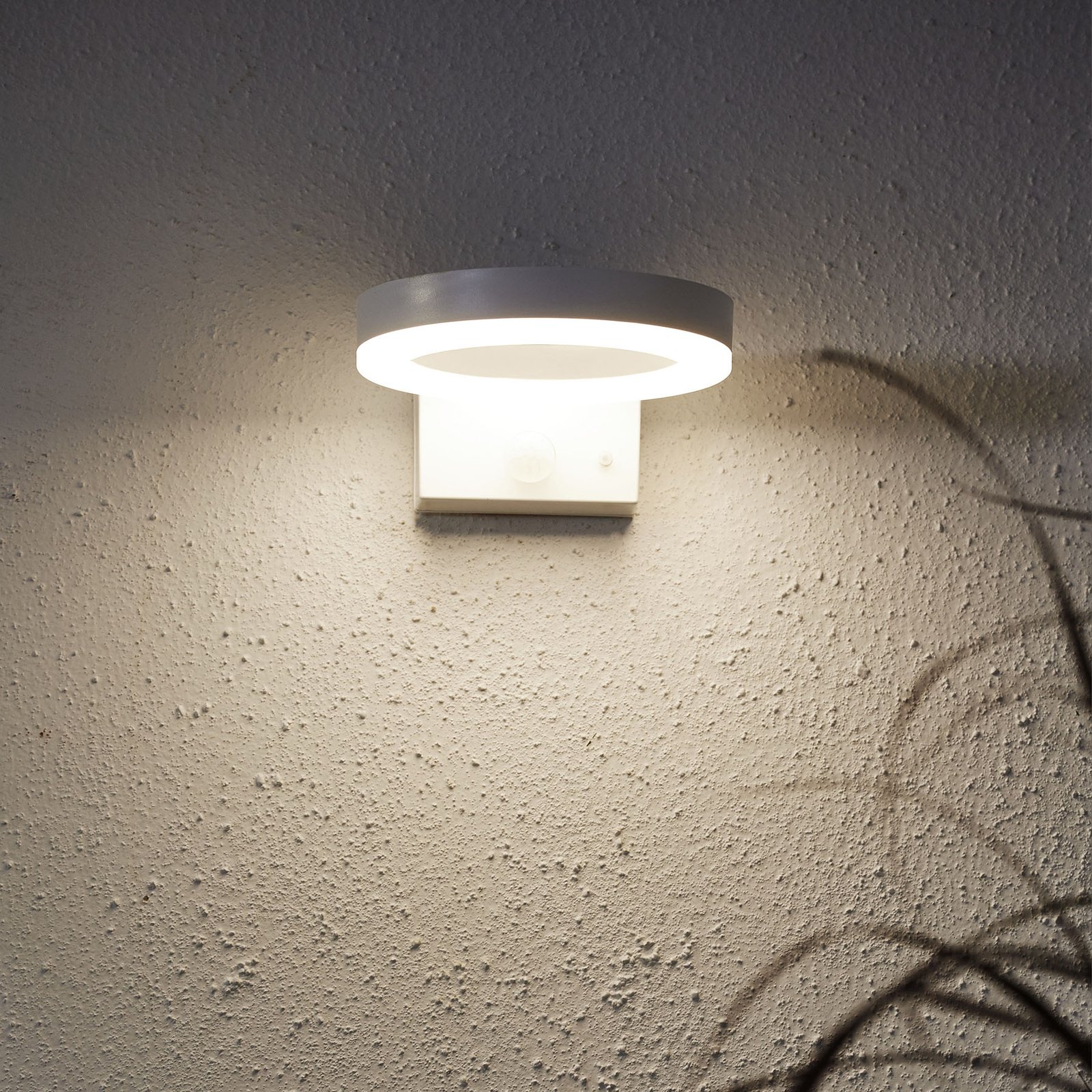 LED-wandsolarlamp Vidi met bewegingsmelder