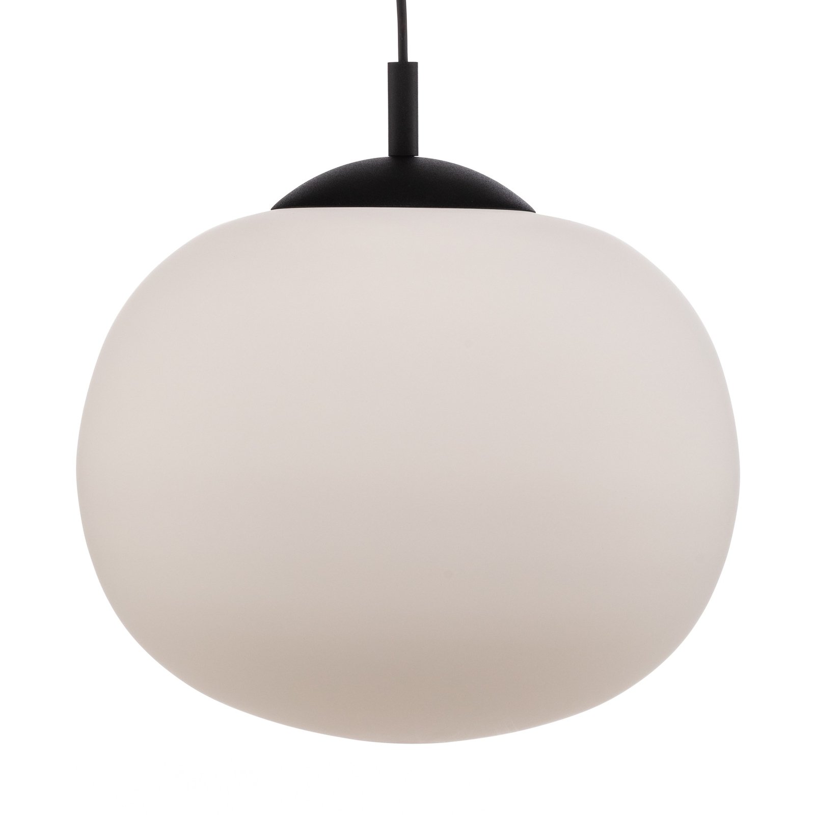 Lampă suspendată Vibe, sticlă albă opalină, Ø 35 cm