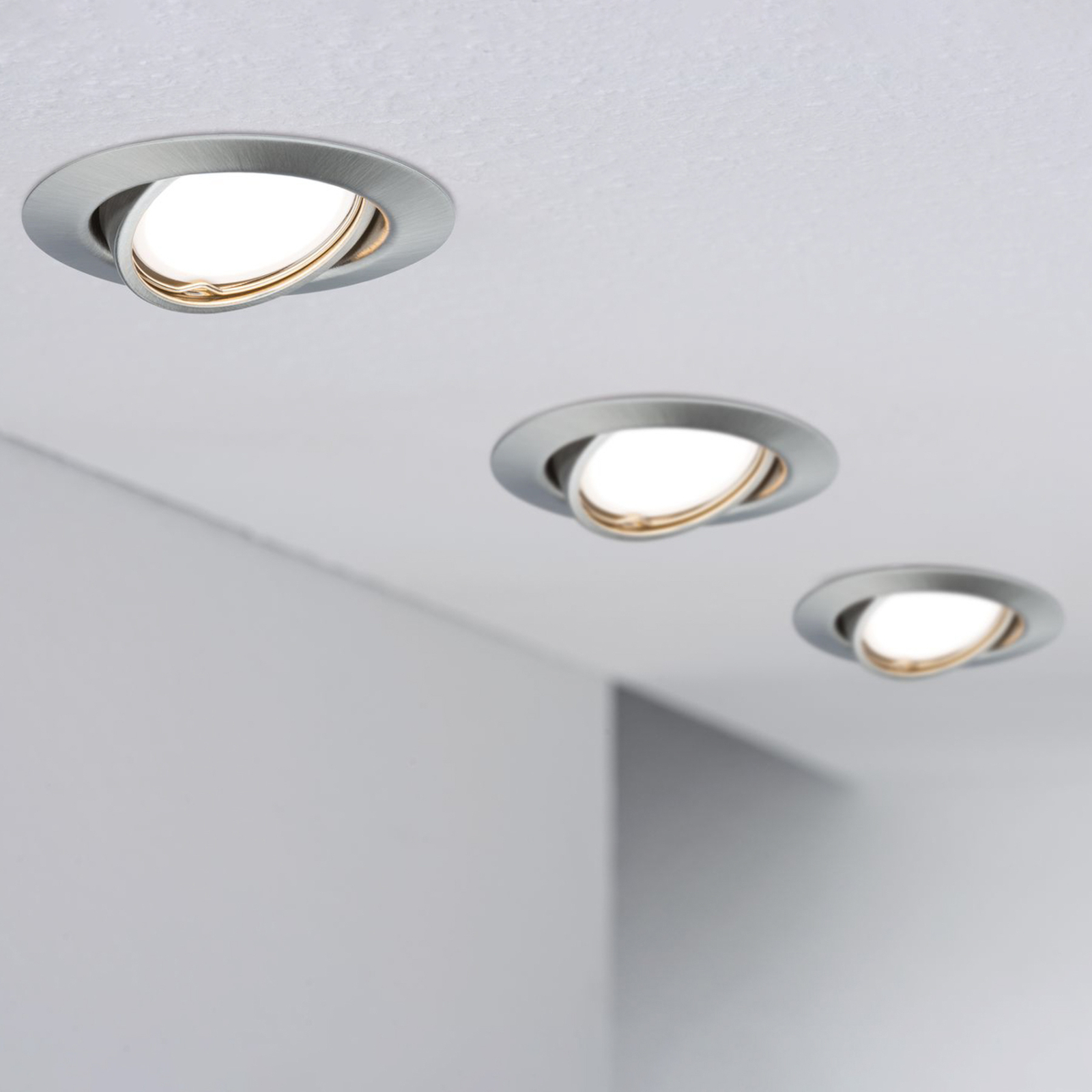 Paulmann Base LED downlight 3-level-dim iron