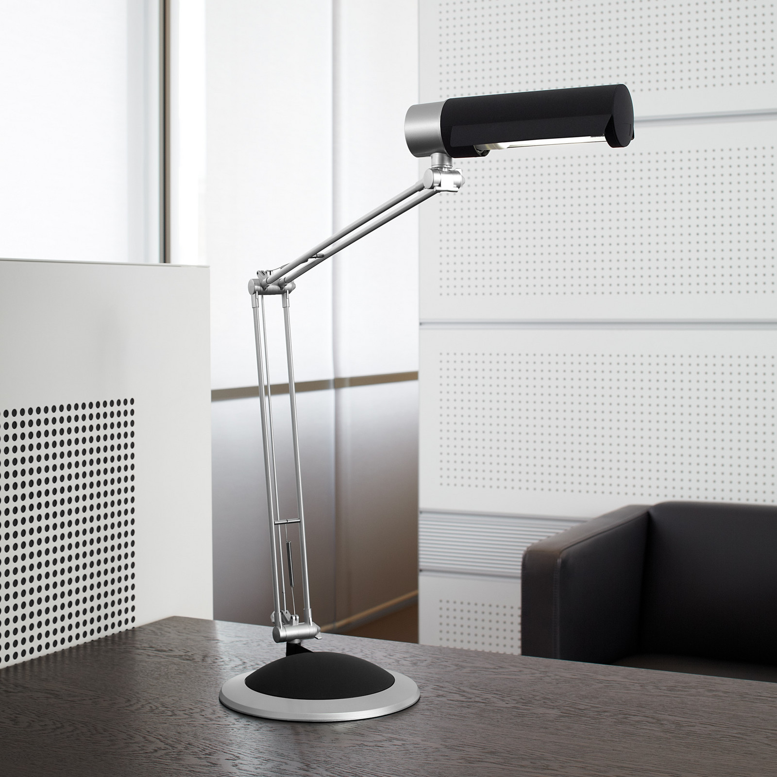 MAULoffice lampă de masă negru/argintiu înălțime 56 cm metal - Studiu / Birou - modern - negru argintiu - Aluminiu