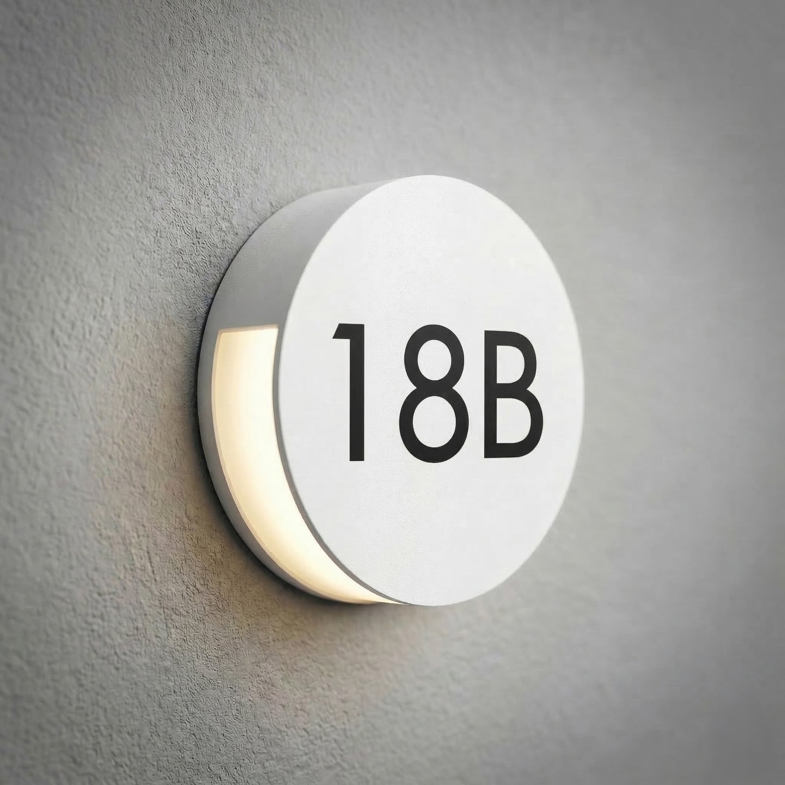 Advero LED-Außenwandlampe, IP44, CCT, Hausnummer, hellgrau - Lucande