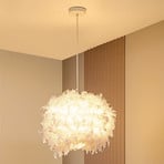 Lampada a sospensione Lindby Heven, Ø 53 cm, bianco, plastica, E27