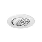 BRUMBERG LED innfelt spot Seven-R, 2700 K, hvit matt, aluminium