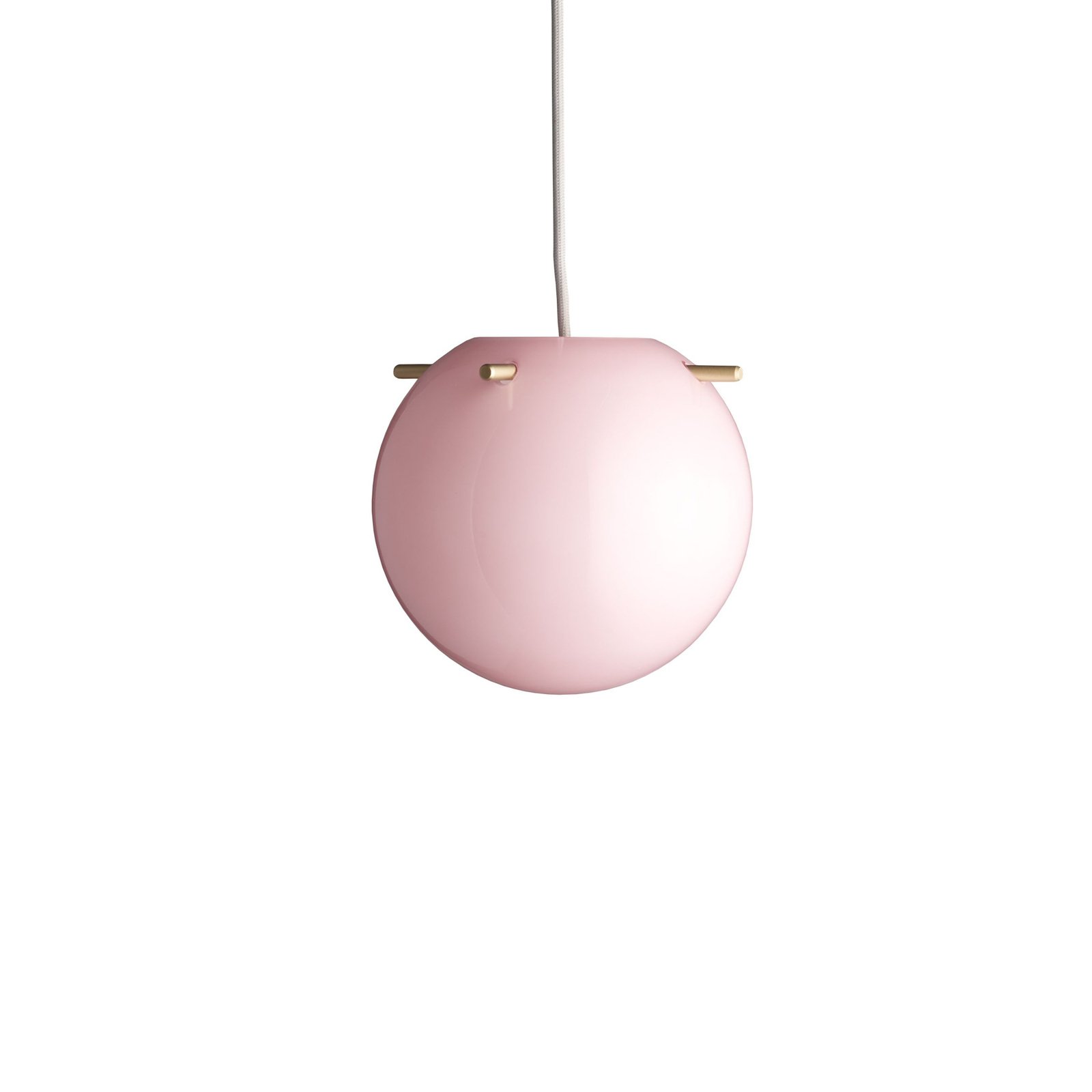 Koi Pendel Ø25 Opal Rose/Brass - Frandsen