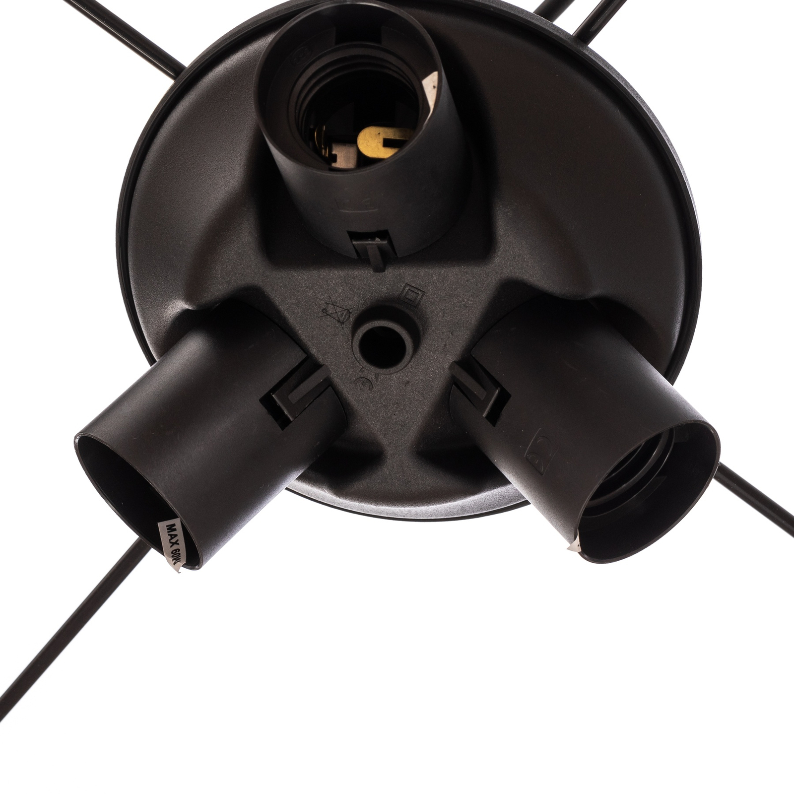 Harmony lámpara colgante, negro, Jute natural, Ø 50 cm