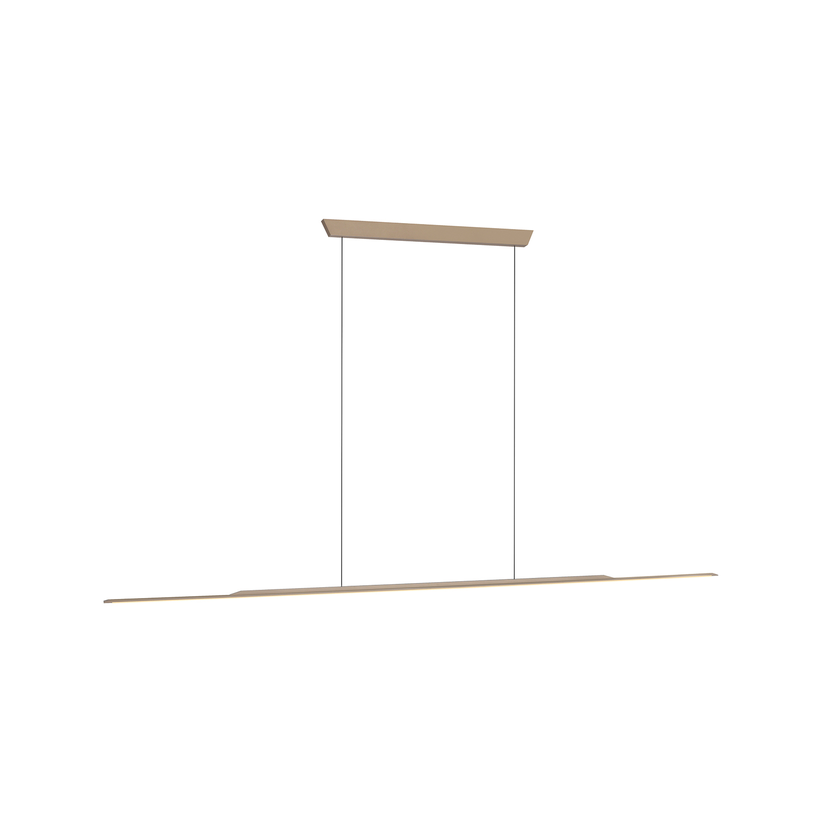Surface LED-Hängelampe, bronze 160 cm, Alu, 3.000 K - PURE Surface LED-Hängelampe, bronze 160 cm, Alu, 3.000 K - PURE