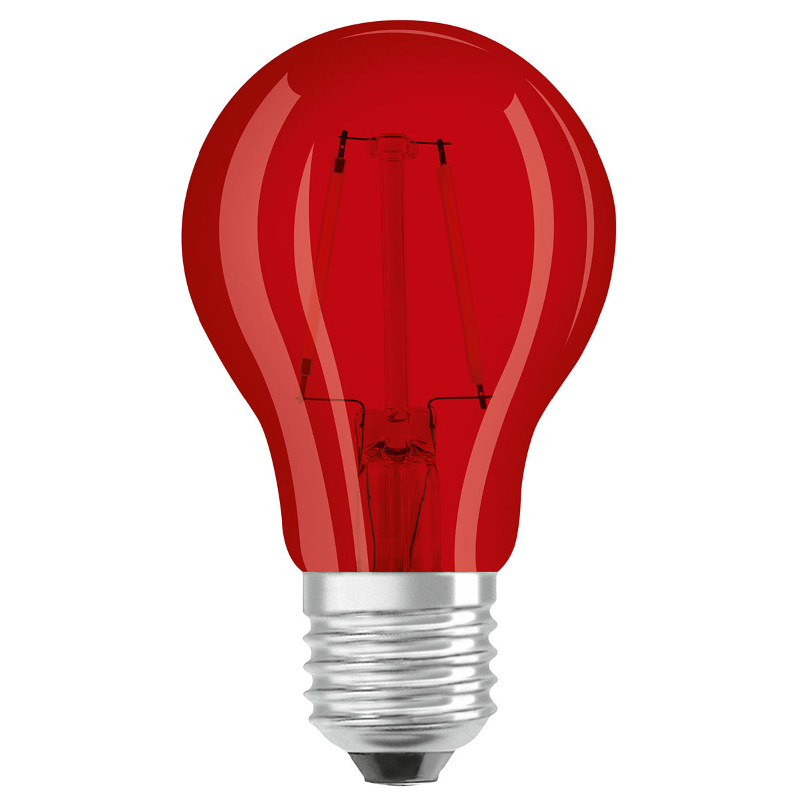 OSRAM LED-lamppu E27 Star Décor Cla A 2.5W, punainen