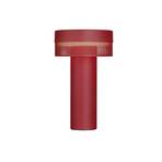 Mesh LED table lamp battery height 24 cm India red