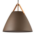 Hängeleuchte Strap mit Metallschirm beige