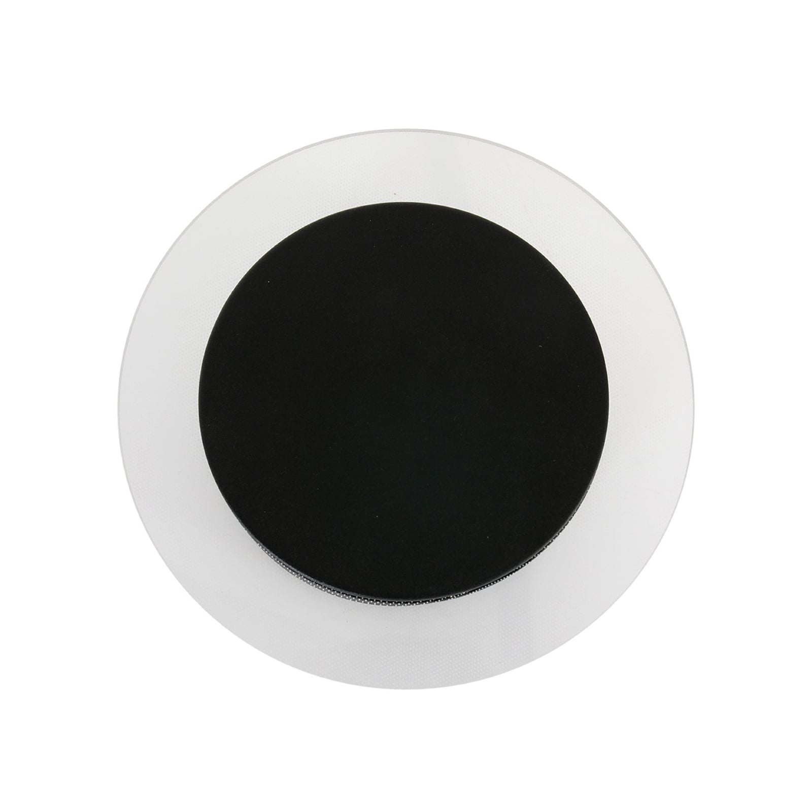 Aplique de pared LED Lido, negro, metal, 2700 K