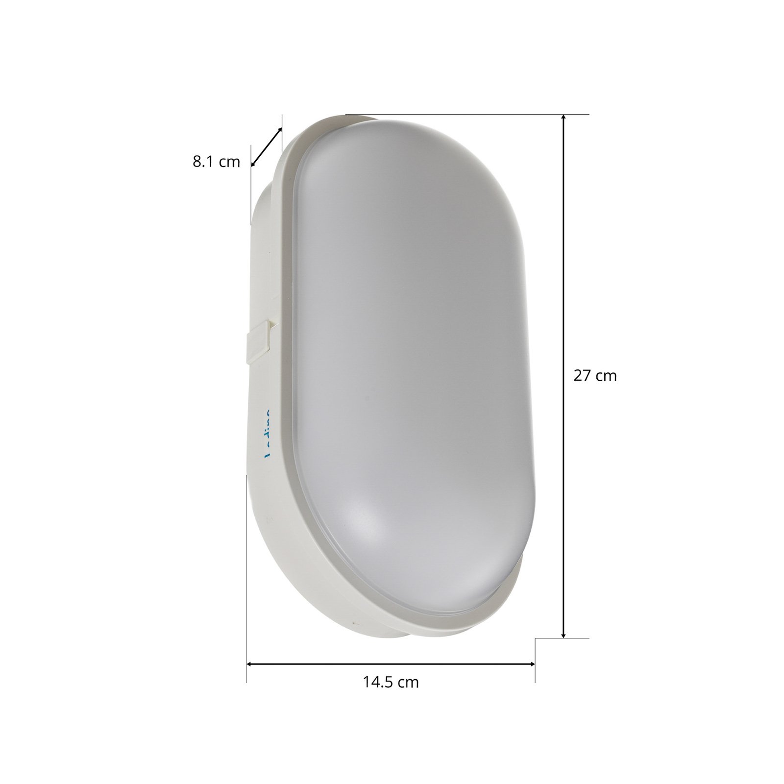 Candeeiro de parede Schwabing XXL LED de montagem rápida