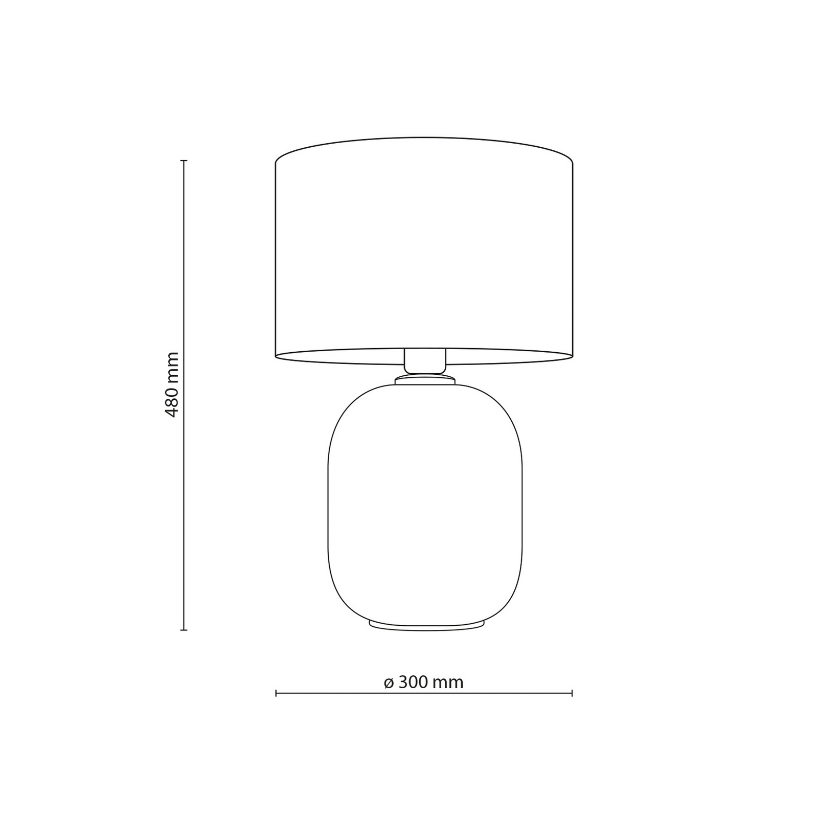 Tafellamp Melody, zandkleurig, textiel, hoogte 48 cm, E27 Tafellamp Melody, zandkleurig, textiel, hoogte 48 cm, E27