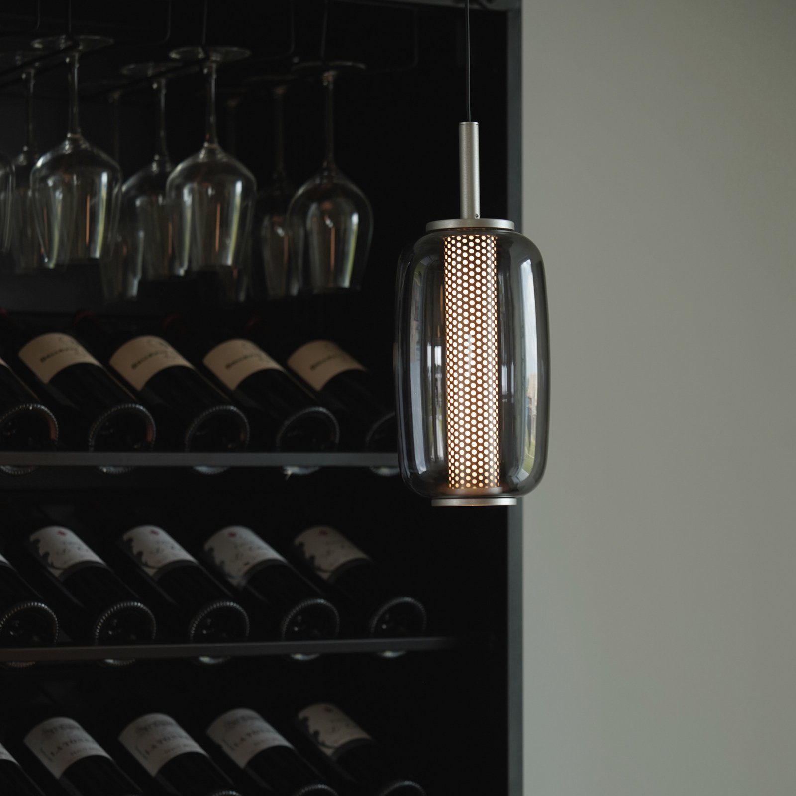 MIDNIGHT LED-Hängeleuchte, Glas, titan, Ø 12,8 cm - Antidark MIDNIGHT LED-Hängeleuchte, Glas, titan, Ø 12,8 cm - Antidark