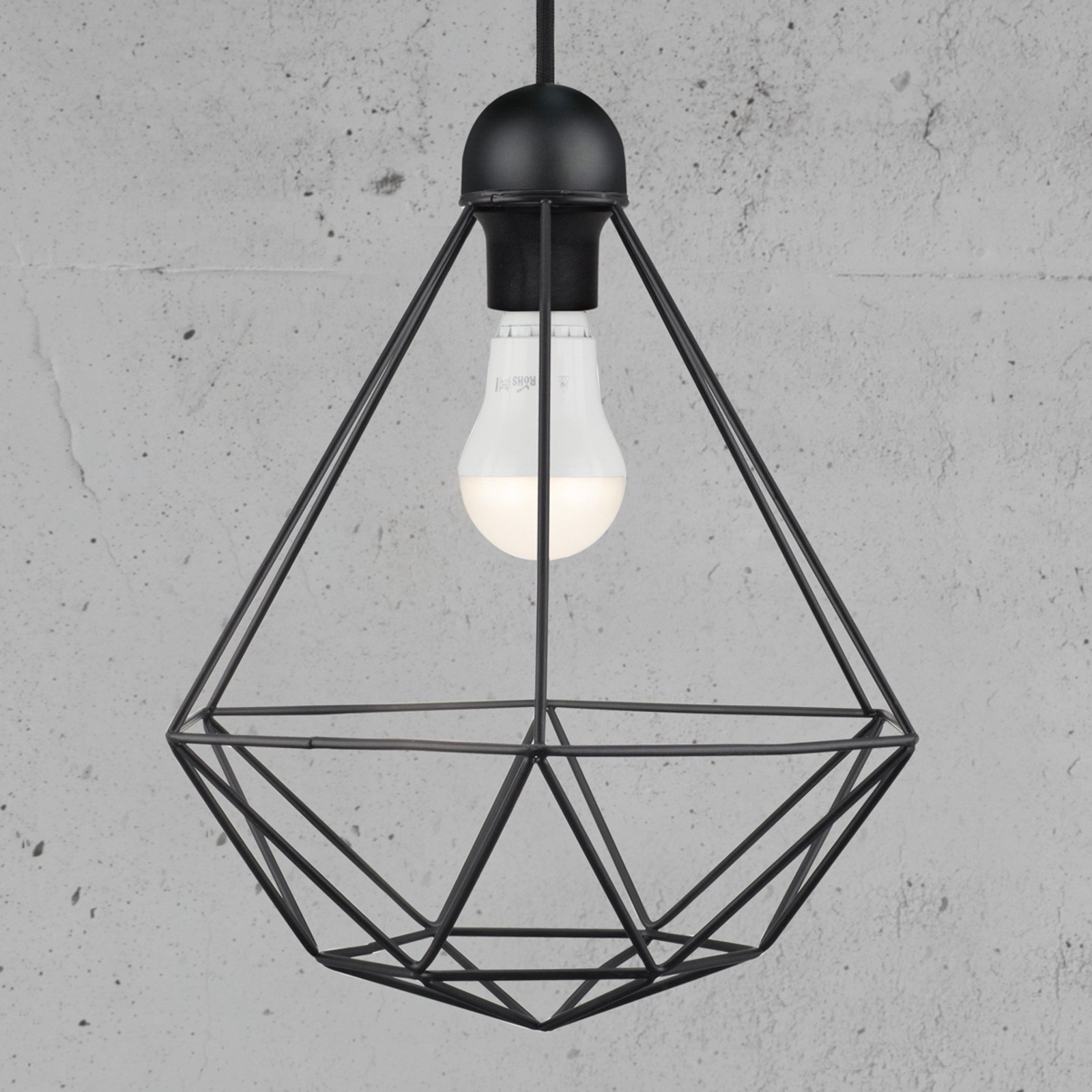 Nordlux Lampă suspendată modernă Tees - Camera de zi / sufragerie - Vintage - negru - Metal