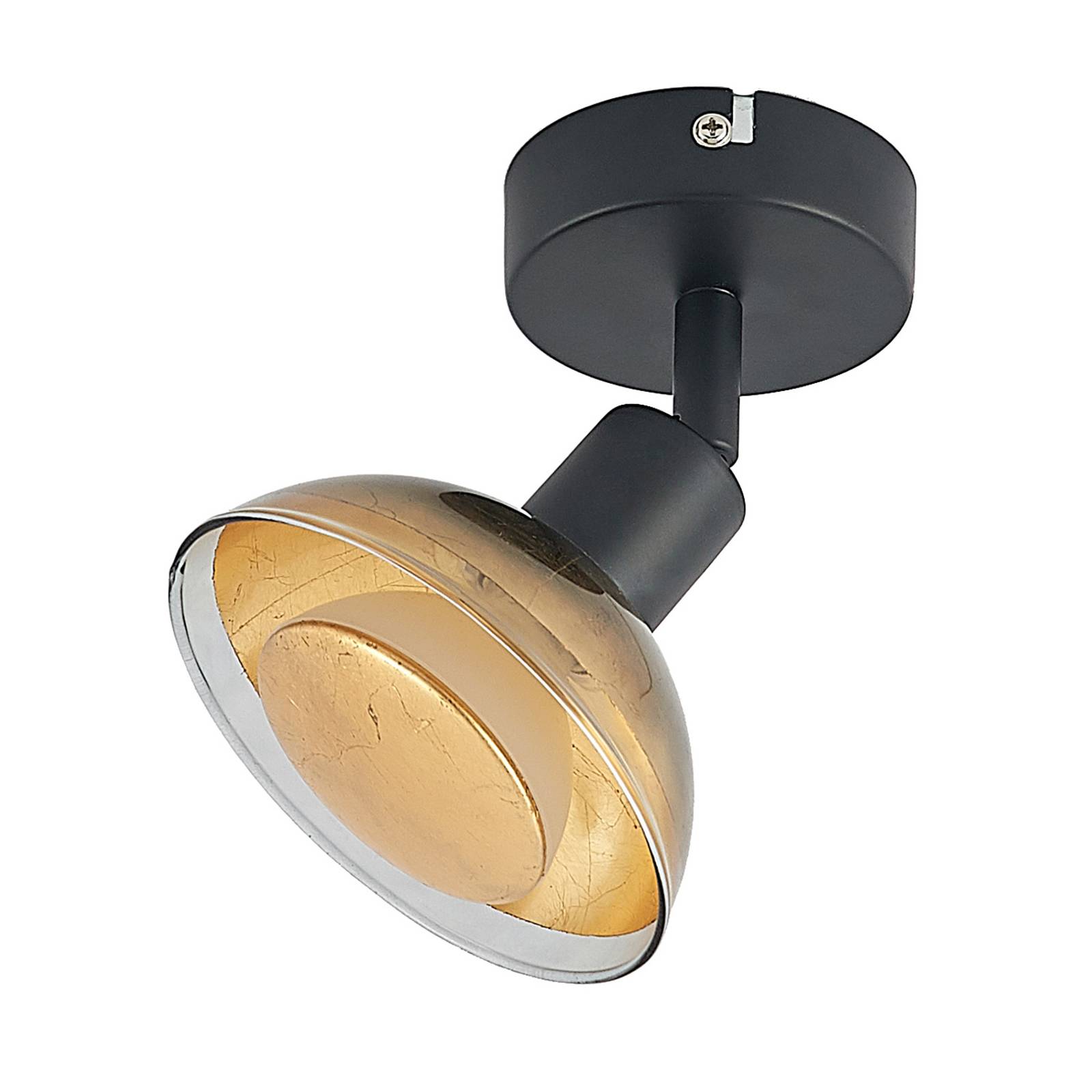Lindby Erin fekete/arany LED fali spot adaptív