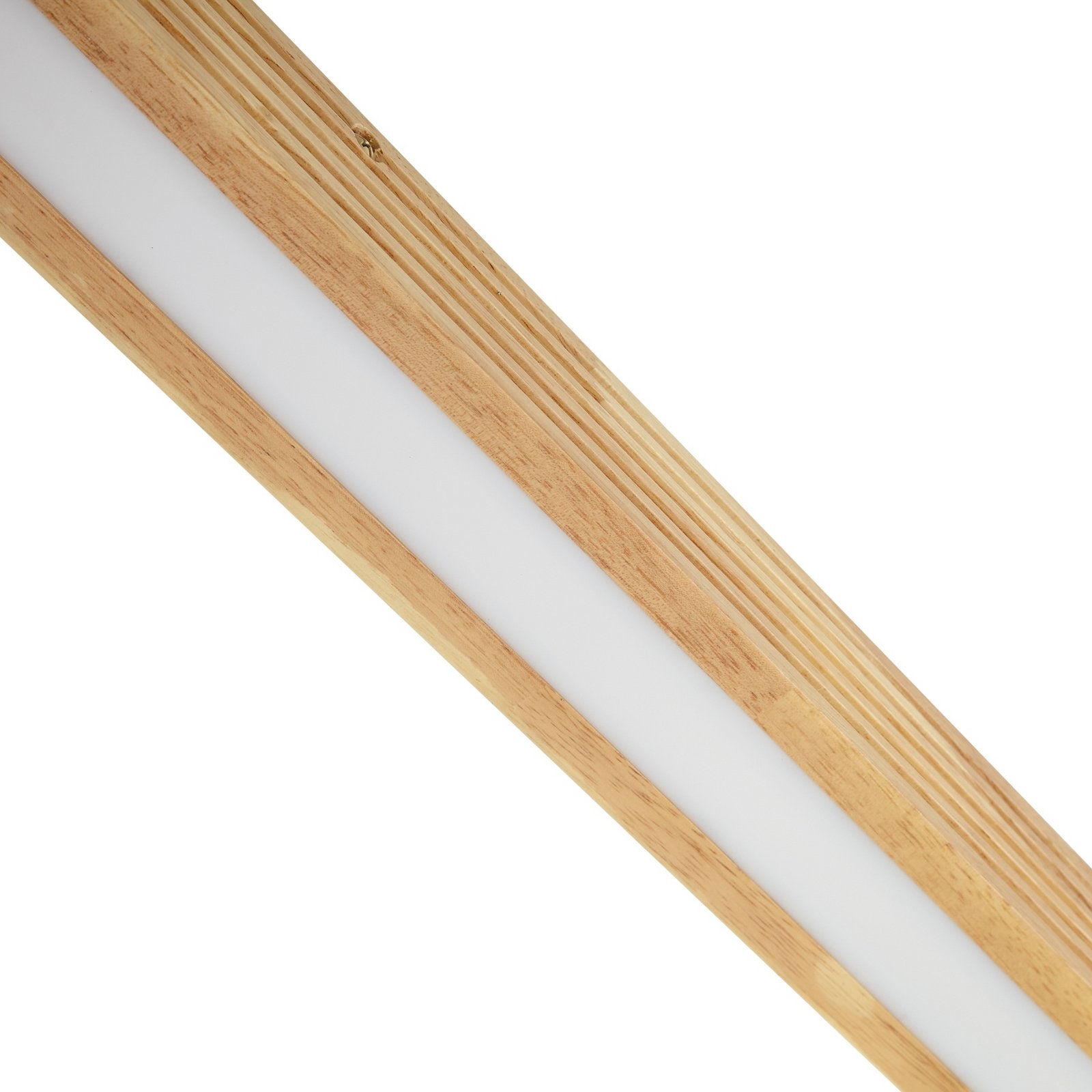 Emara LED stropna svjetiljka, prigušljiva, hrast, svijetlo drvo - Lucande