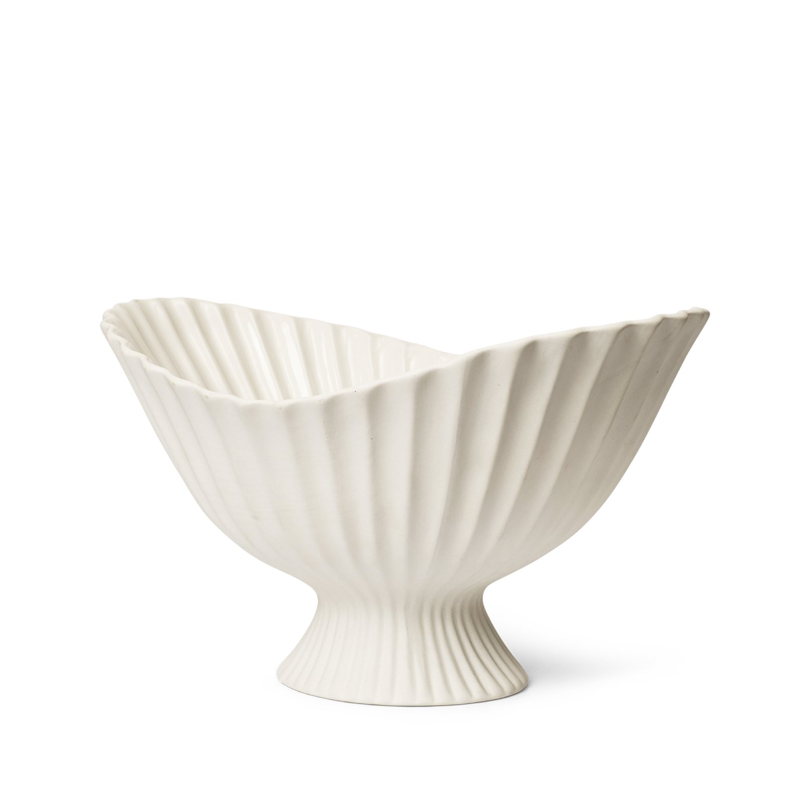 ferm LIVING Bol Fountain Centrepiece, blanc, céramique