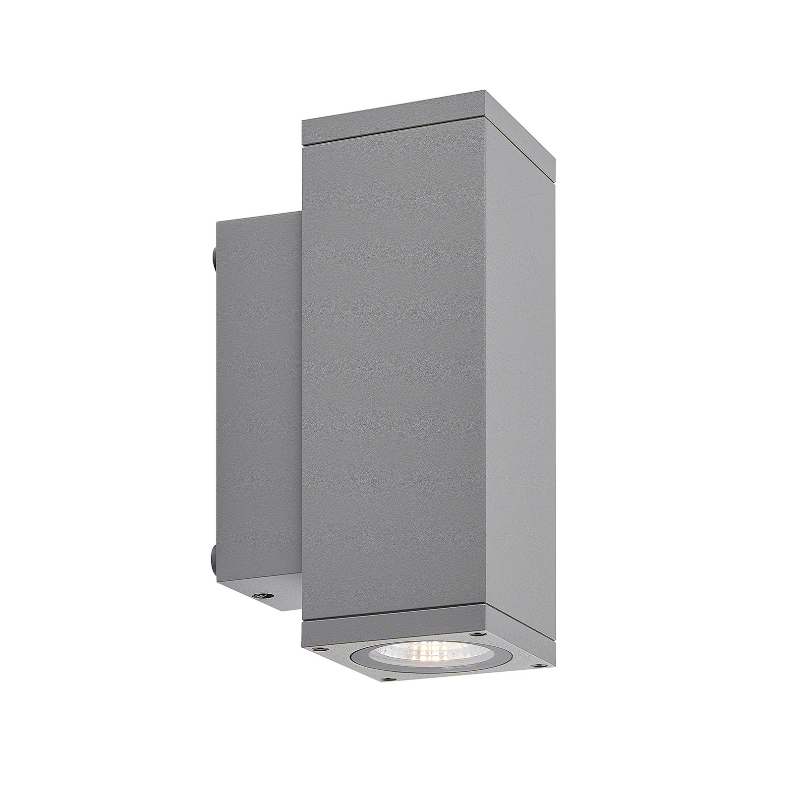 LED-Außenwandlampe ShoreLine Pro Square up/down, hellgrau