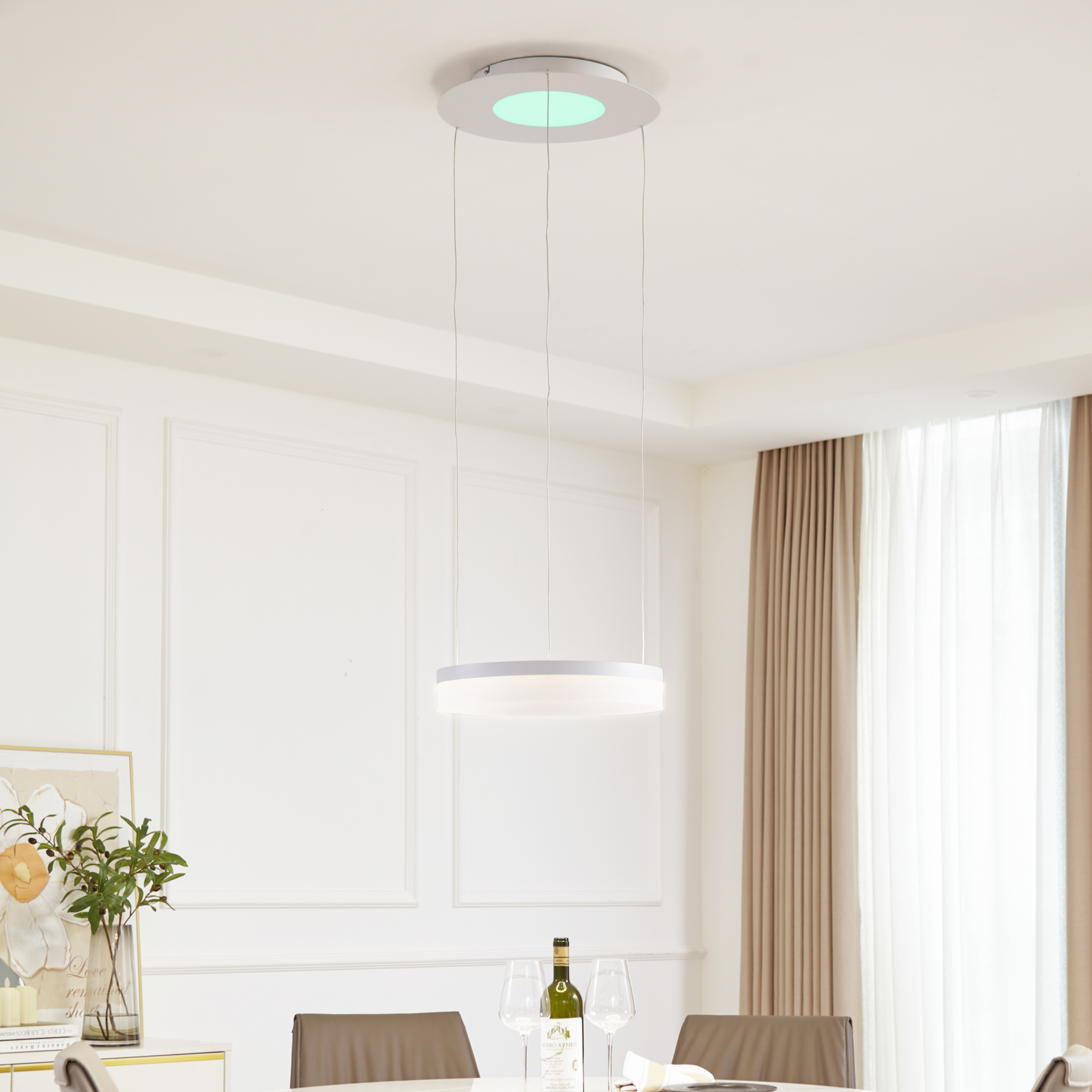 Lucande Smart LED viseća svjetiljka Squillo bijela Tuya RGBW CCT