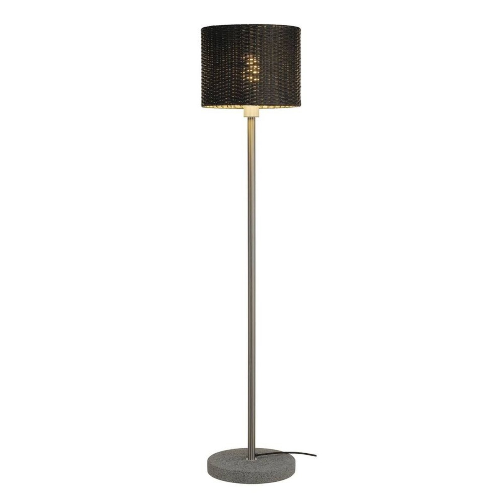 Adegan Manila Outdoor Floor Lamp Black/Stainless Steel - SLV